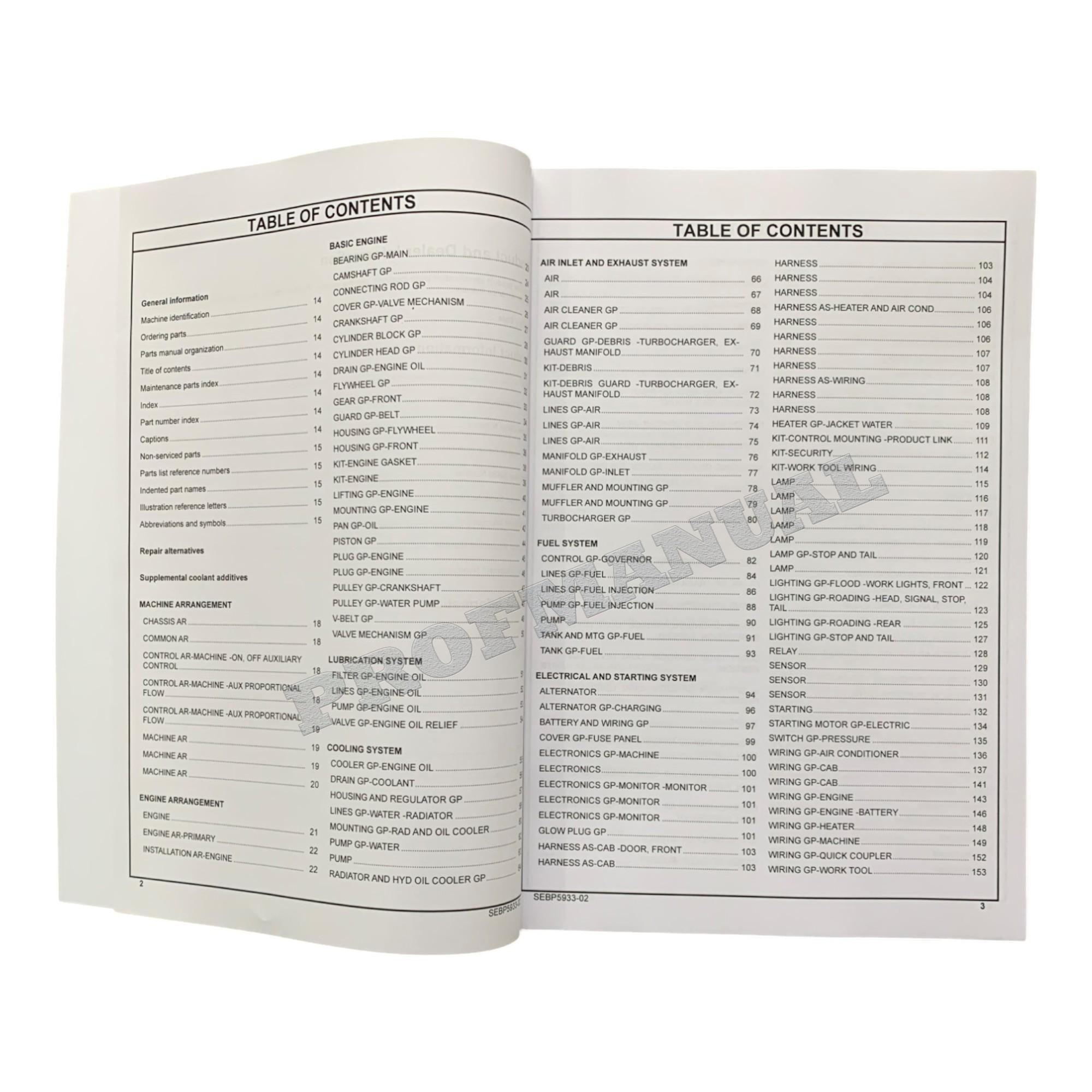 Caterpillar Cat 277C2 Multi Terrain Loader Parts Catalog Manual SEBP5933