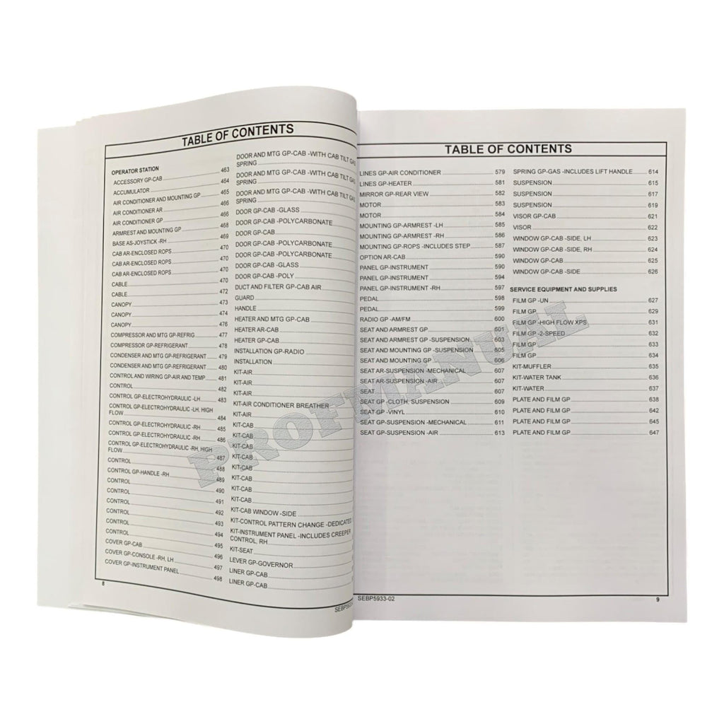 Caterpillar Cat 277C2 Multi Terrain Loader Parts Catalog Manual SEBP5933