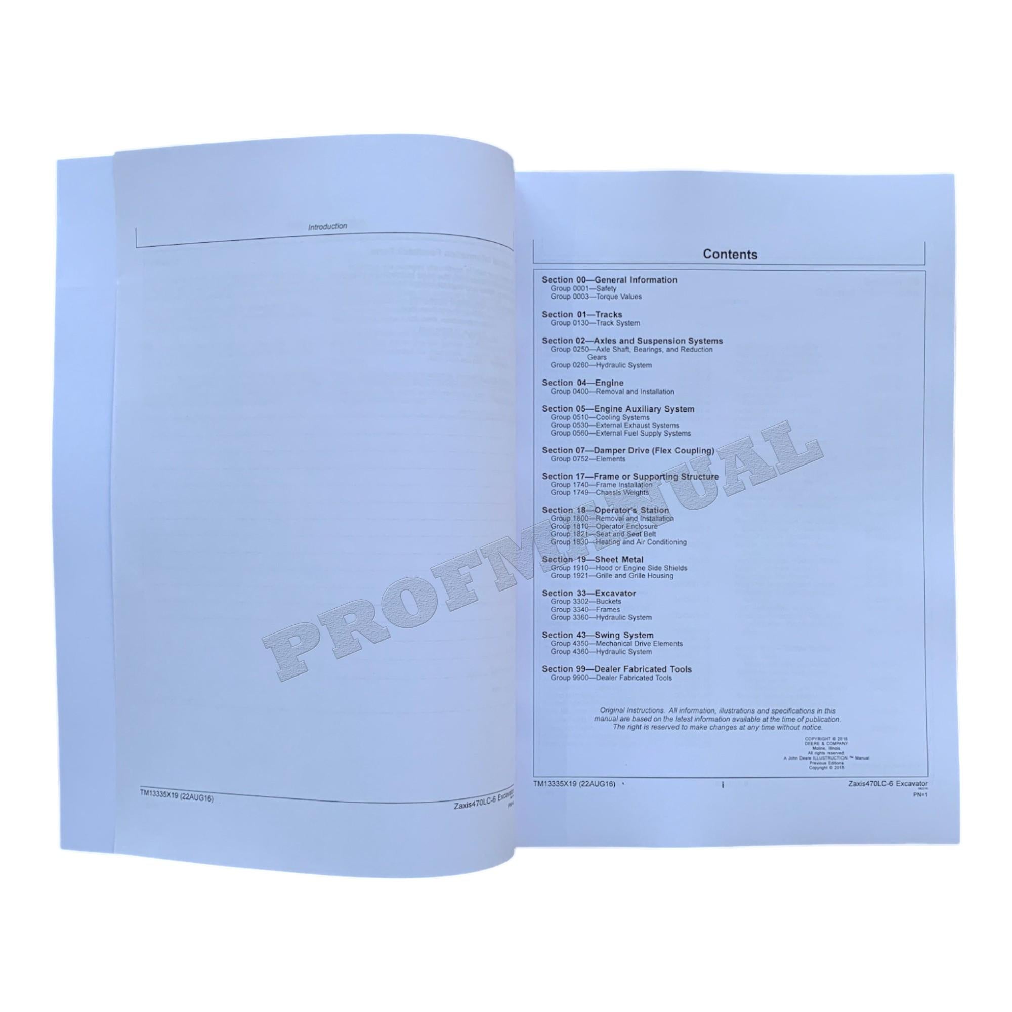 HITACHI ZAXIS 470LC-6 EXCAVATOR REPAIR SERVICE MANUAL + !BONUS!