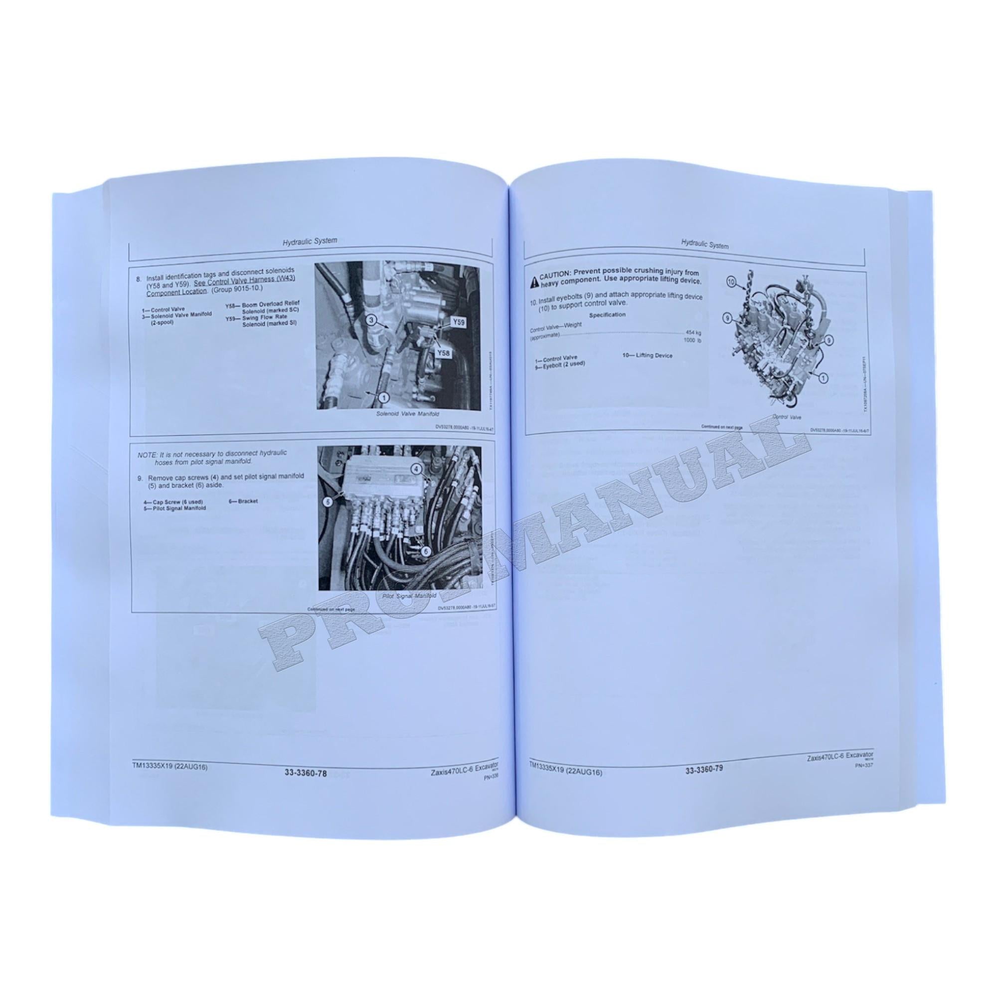 HITACHI ZAXIS 470LC-6 EXCAVATOR REPAIR SERVICE MANUAL + !BONUS!