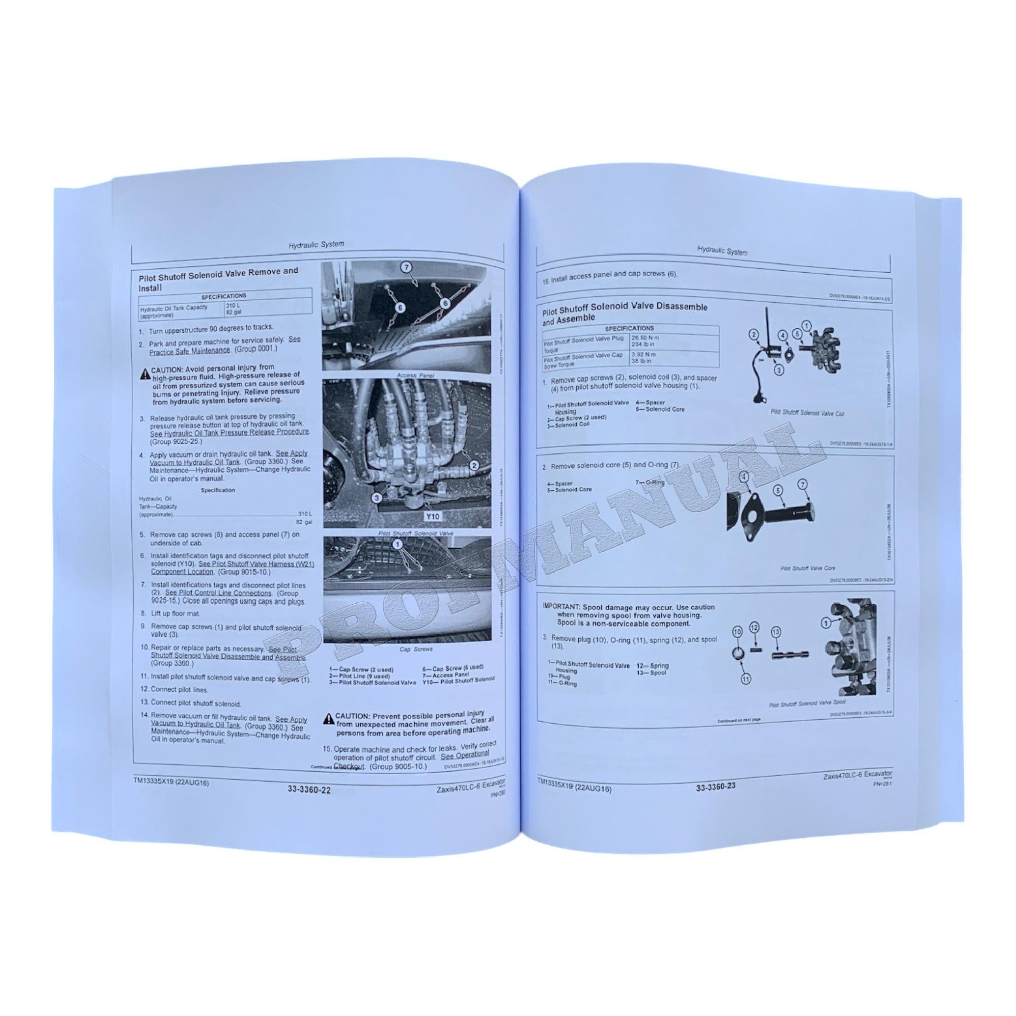 HITACHI ZAXIS 470LC-6 EXCAVATOR REPAIR SERVICE MANUAL + !BONUS!