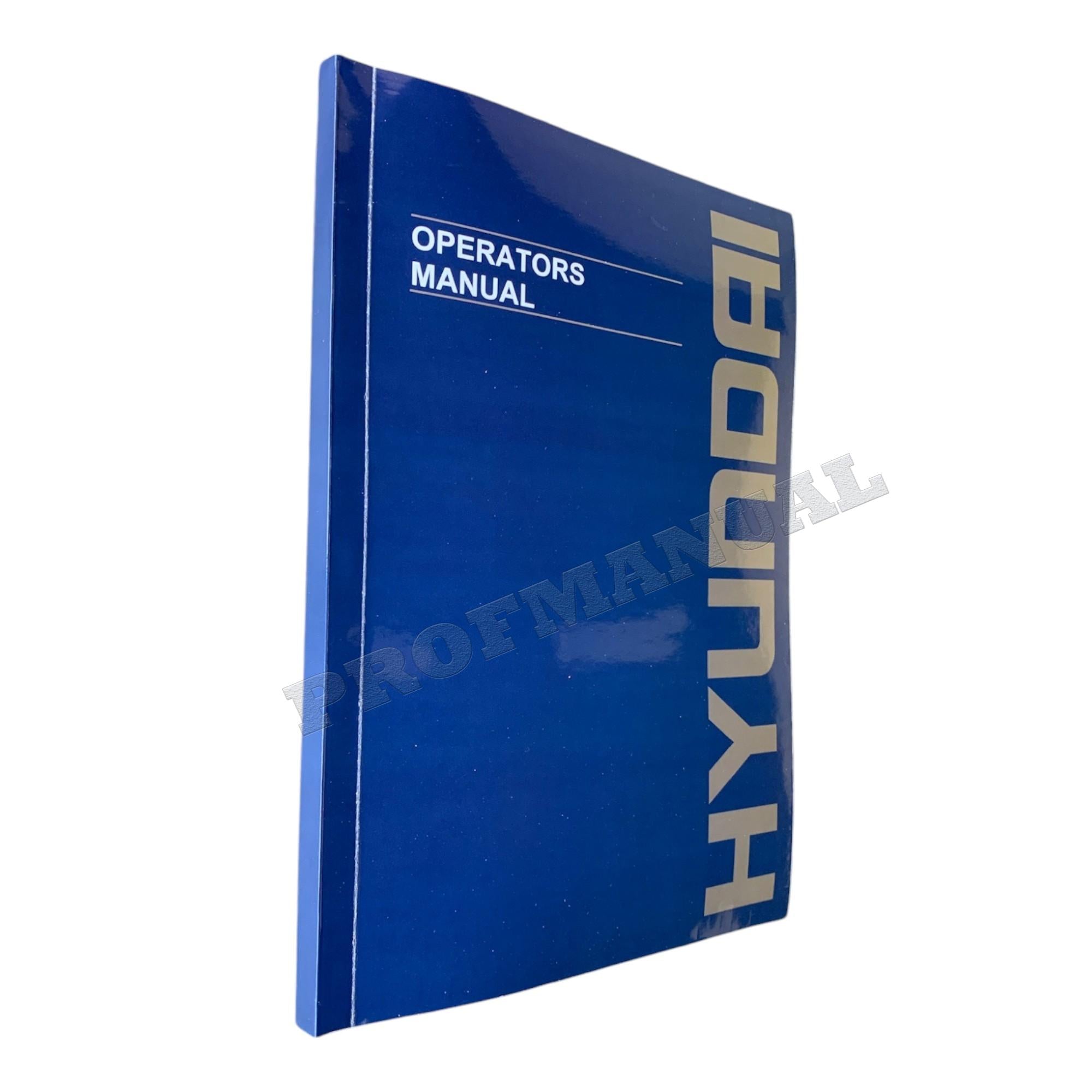 Manual de mantenimiento del operador de la cargadora de ruedas Hyundai HL960