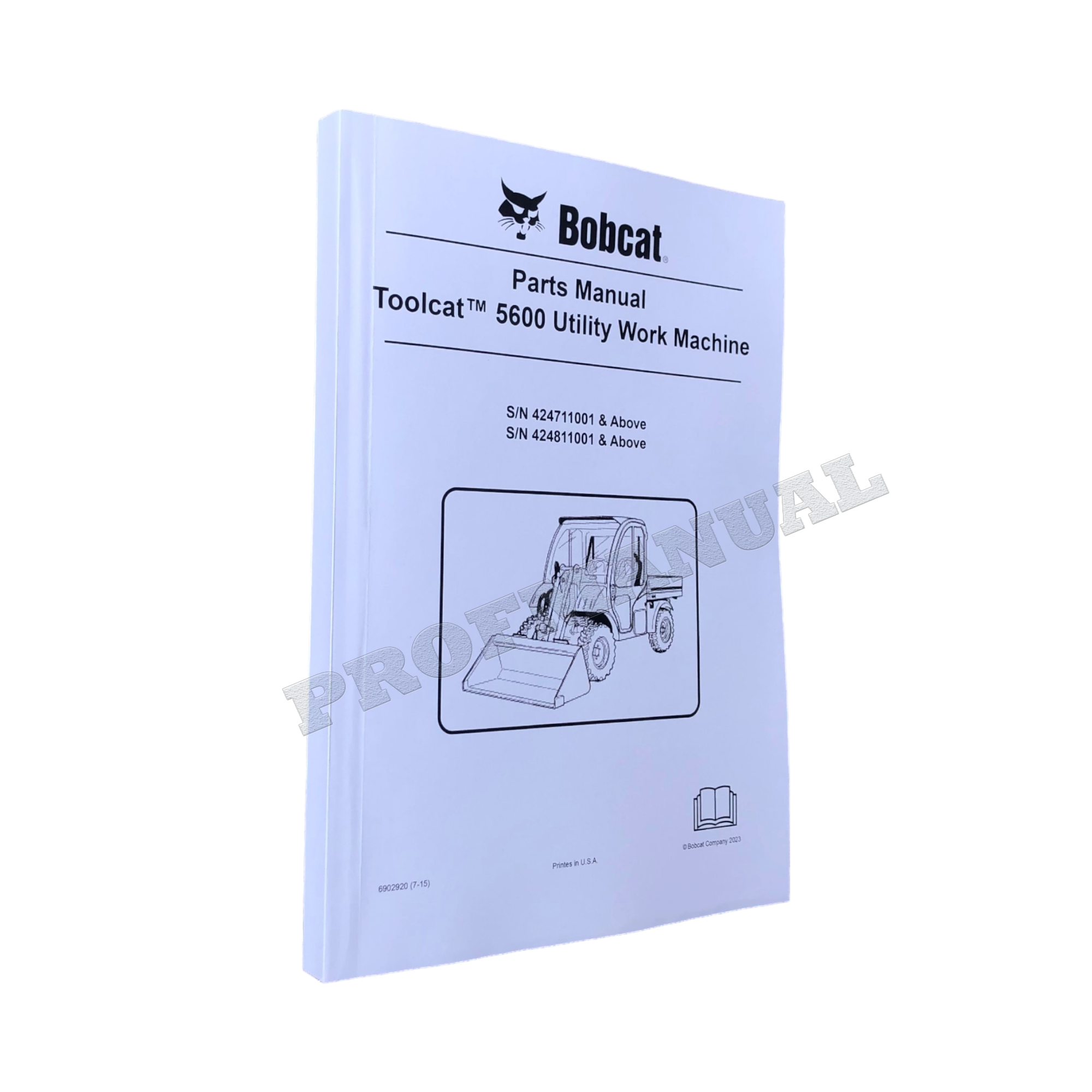 Bobcat 5600 Toolcat Work Machine Parts Catalog Manual 424711001- 424811001-