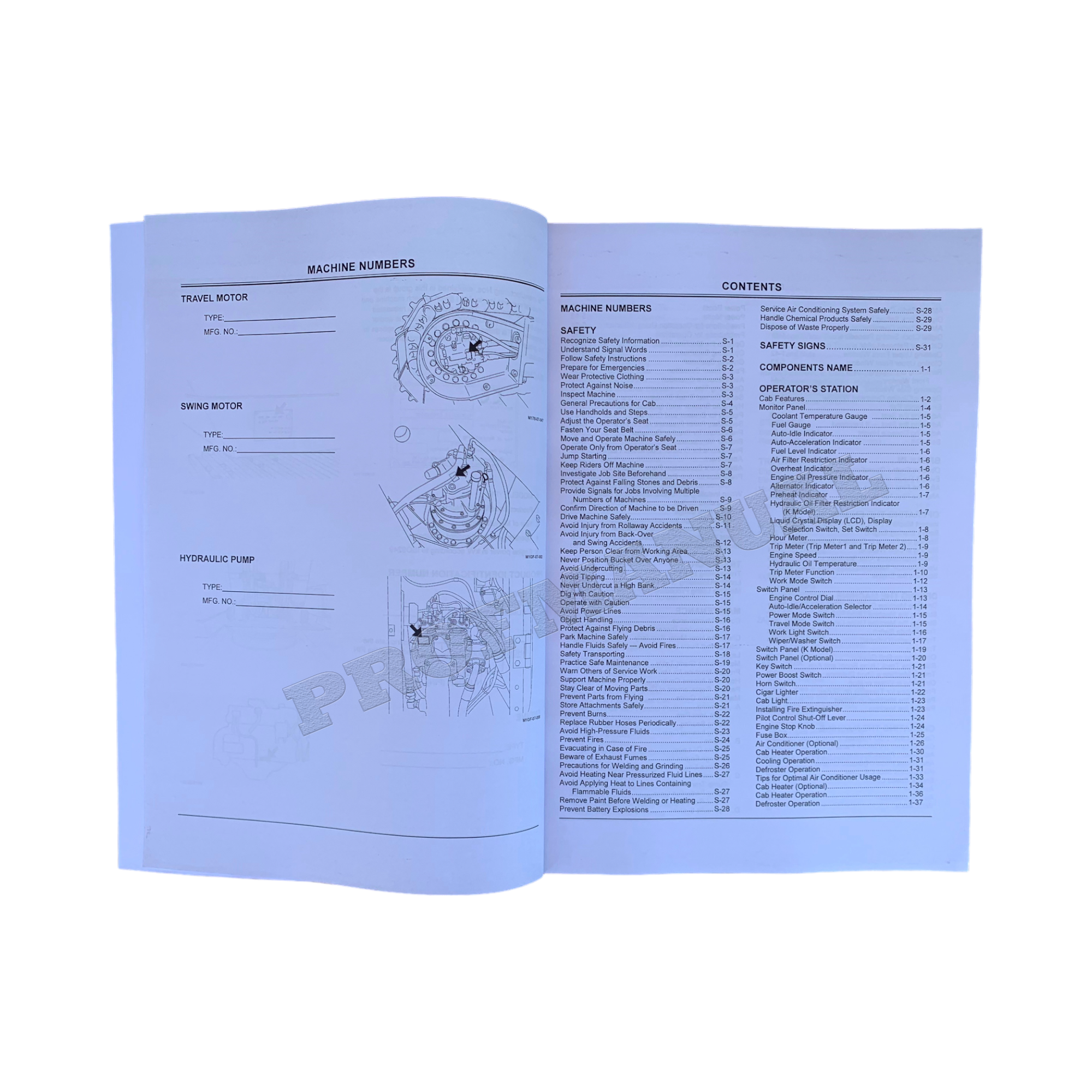 HITACHI ZAXIS ZX 125US 135US 135USK 135USL 225US EXCAVATOR OPERATORS MANUAL