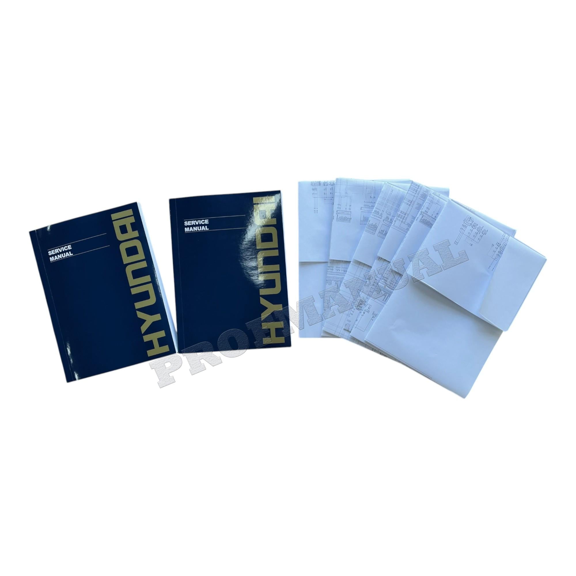 Hyundai HX300L CRAWLER EXCAVATOR Hardcover Repair Service Manual