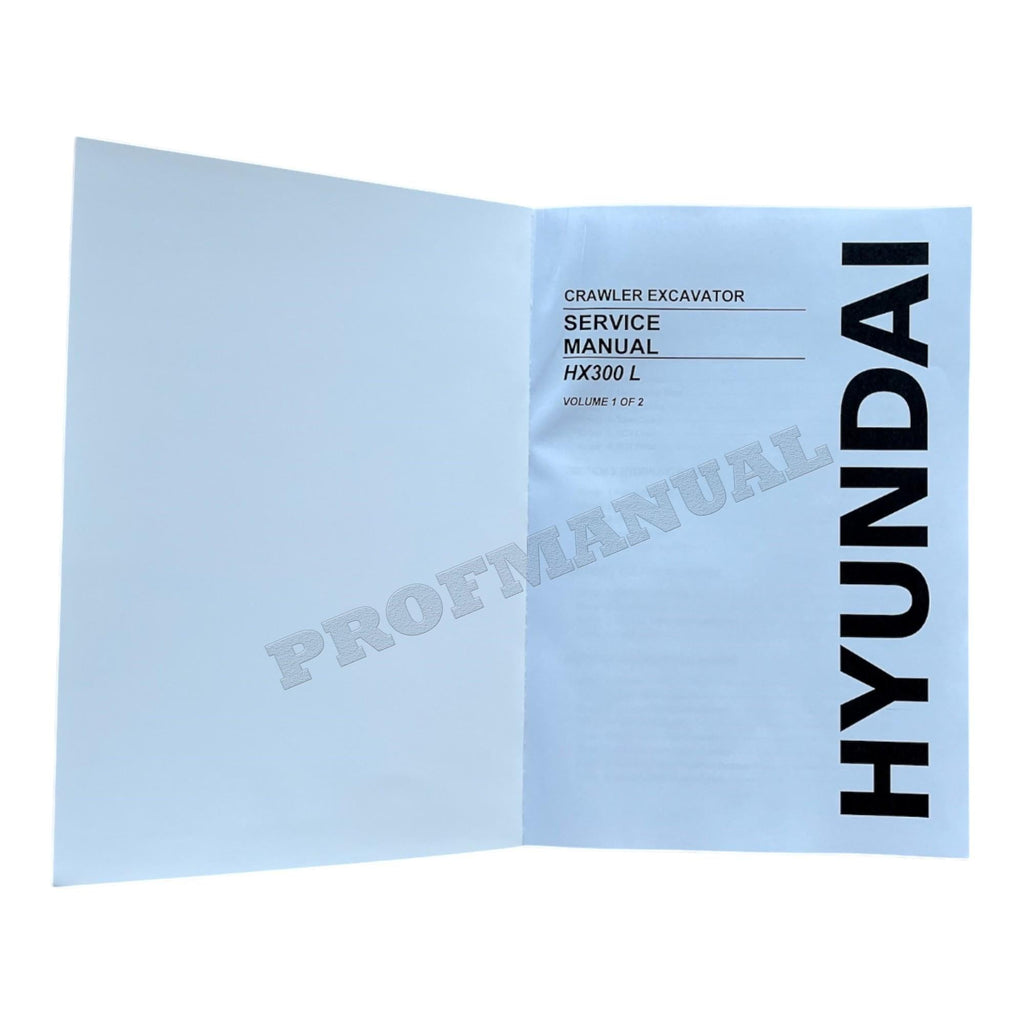 Hyundai HX300L CRAWLER EXCAVATOR Hardcover Repair Service Manual