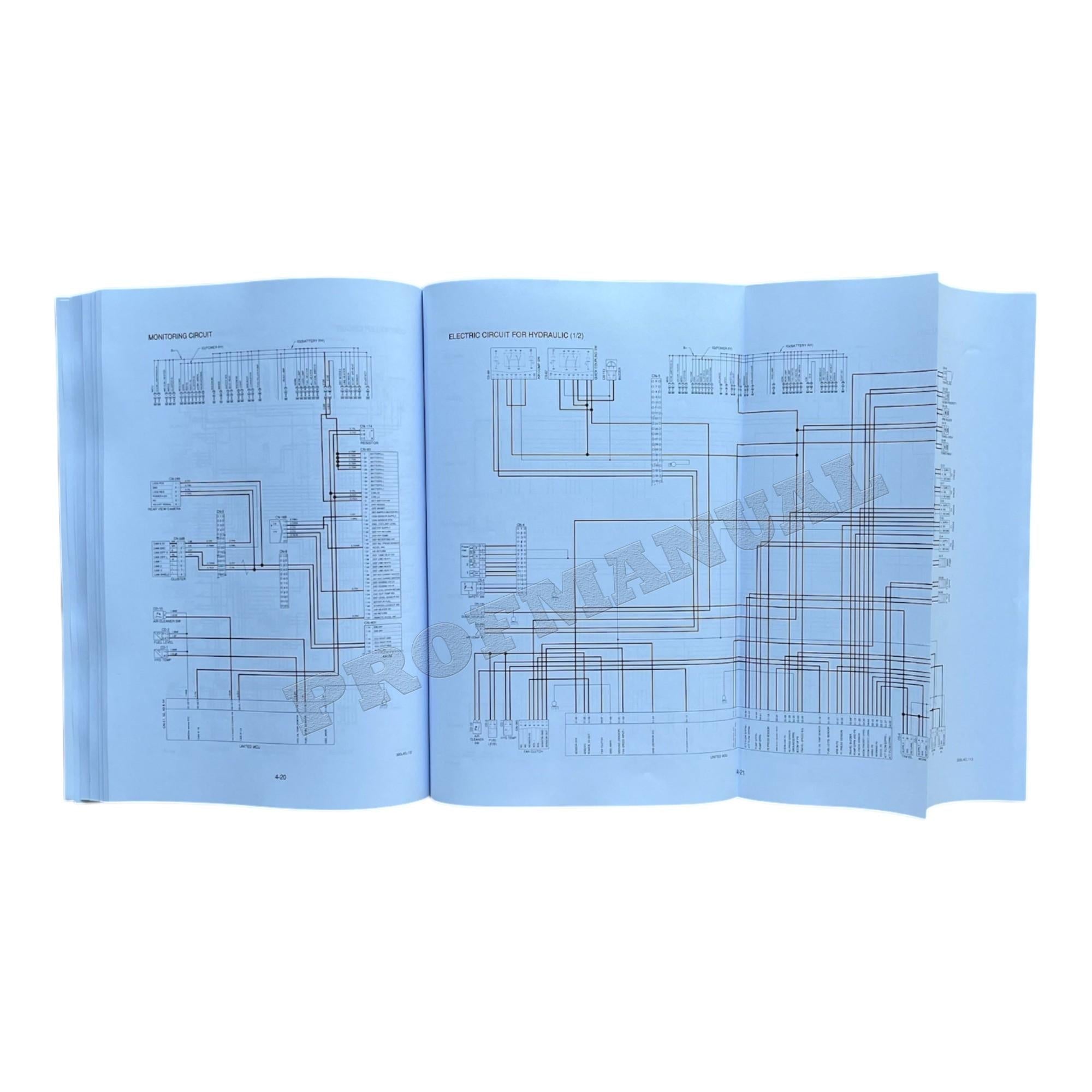 Hyundai HX300L CRAWLER EXCAVATOR Hardcover Repair Service Manual