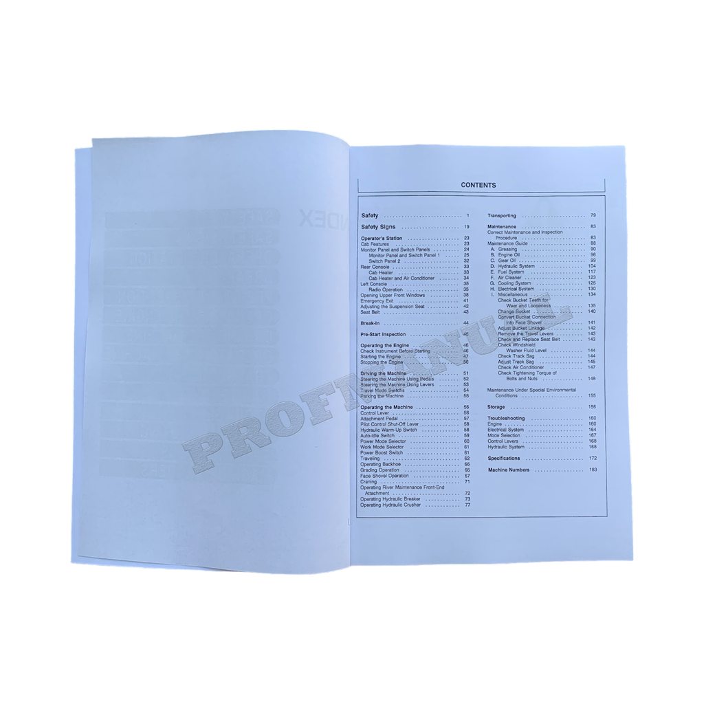 HITACHI EX300-3 EX300LC-3 EX300H-3 EX300LCH-3 EXCAVATOR OPERATORS MANUAL