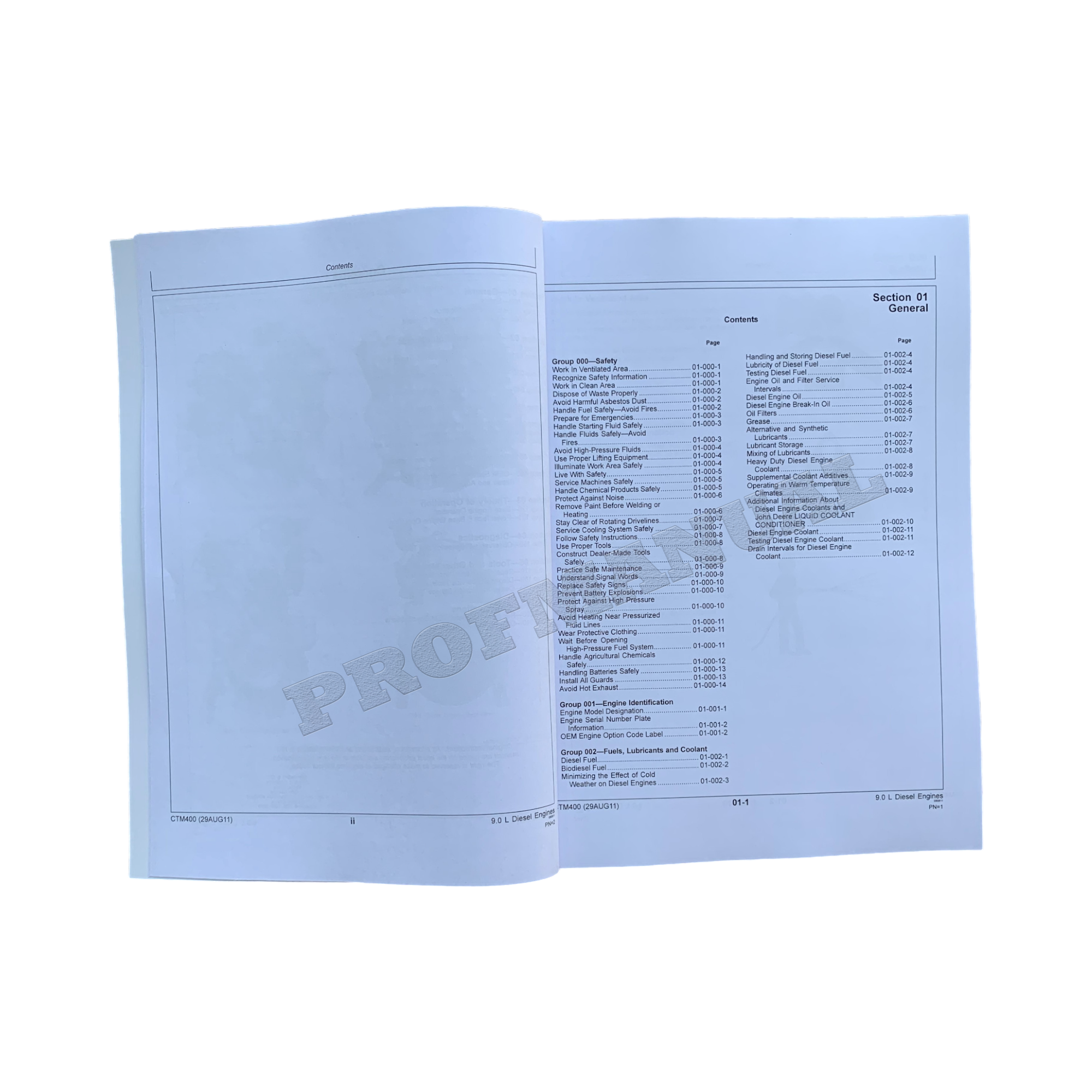 John Deere 6090 6068 9.0 L OEM Engine Repair SERVICE TECHNICAL manual CTM400