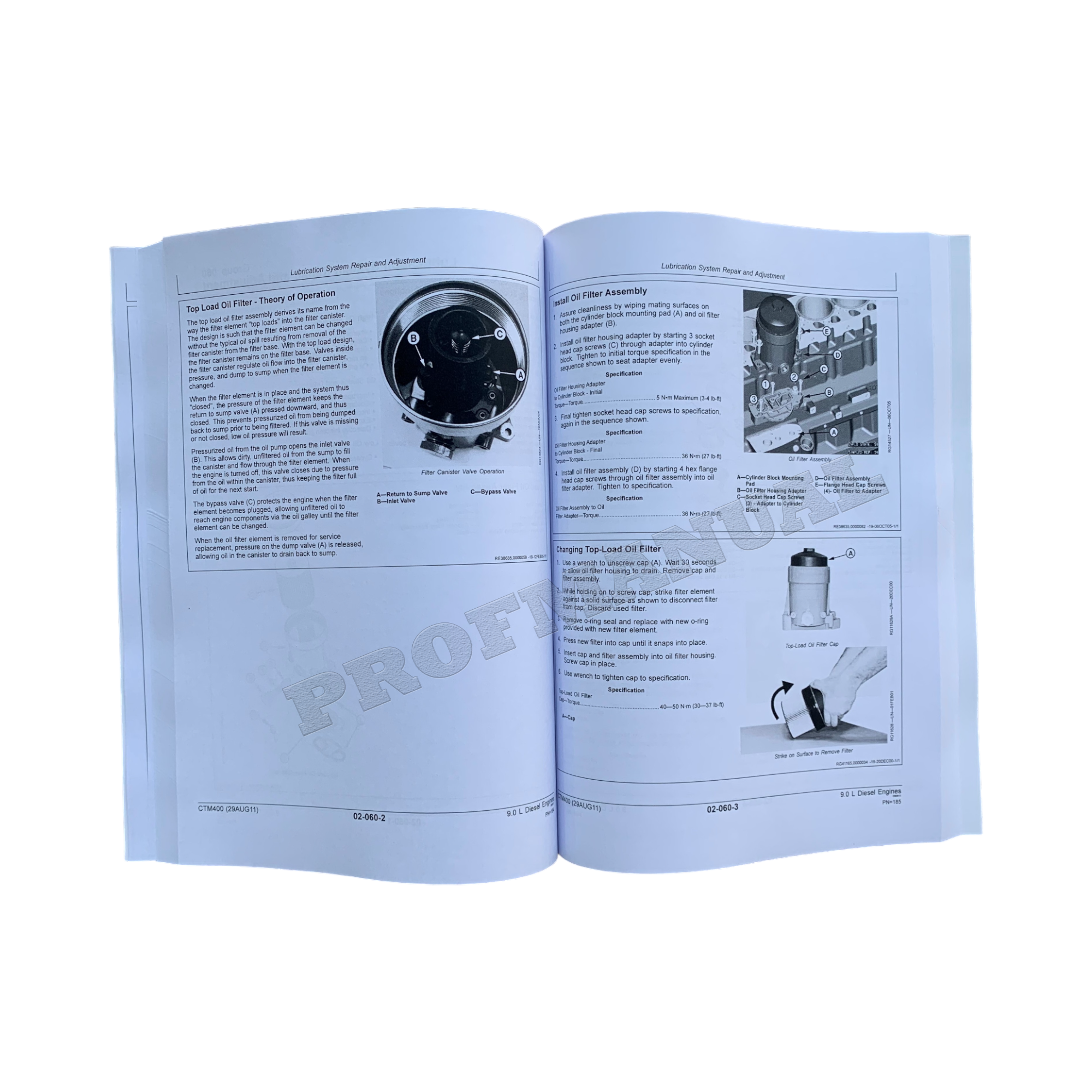 John Deere 6090 6068 9.0 L OEM Engine Repair SERVICE TECHNICAL manual CTM400