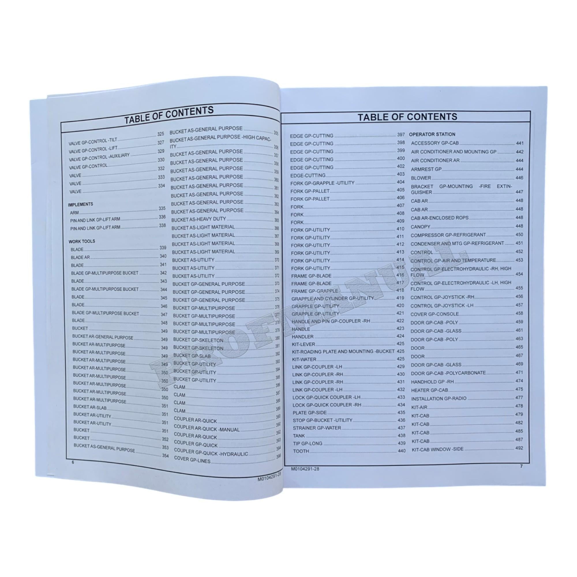 Caterpillar Cat 299D3 XE Compact Track Loader Parts Catalog Manual *Send serial number