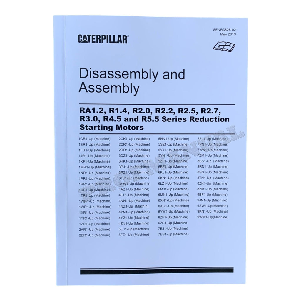 Caterpillar RA1.2 R1.4 R2.0 R2.2 Reduction Starting Motor Manual Disassem Assem