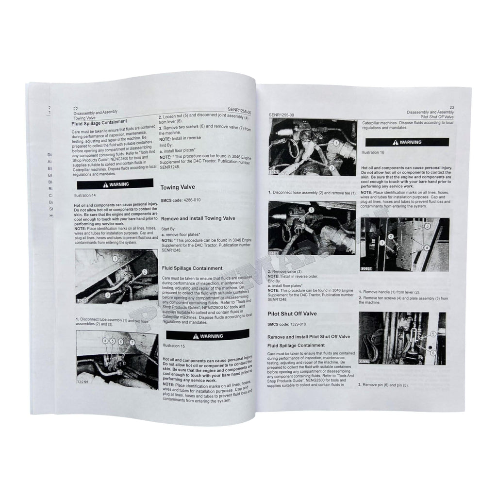 Caterpillar CAT D3C D4C D5C SERIES 3 HYSTAT TRACTOR Manual Disassembly Assembly