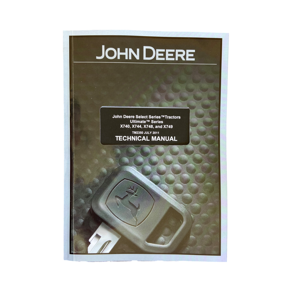 MANUAL DE SERVICIO Y REPARACIÓN DEL TRACTOR JOHN DEERE X740 X744 X748 X749 TM2350 ¡+BONIFICACIÓN! 