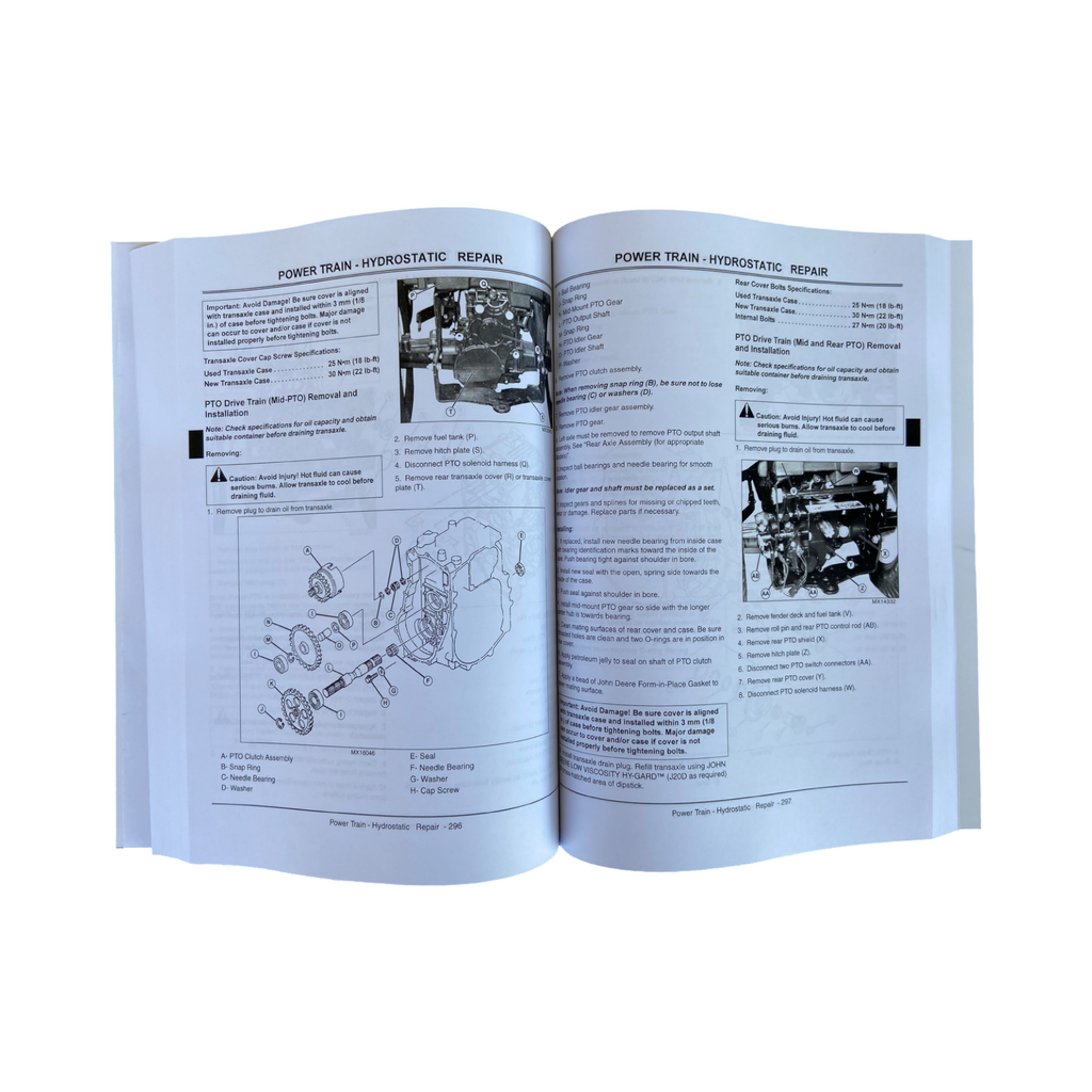 MANUAL DE SERVICIO Y REPARACIÓN DEL TRACTOR JOHN DEERE X740 X744 X748 X749 TM2350 ¡+BONIFICACIÓN! 