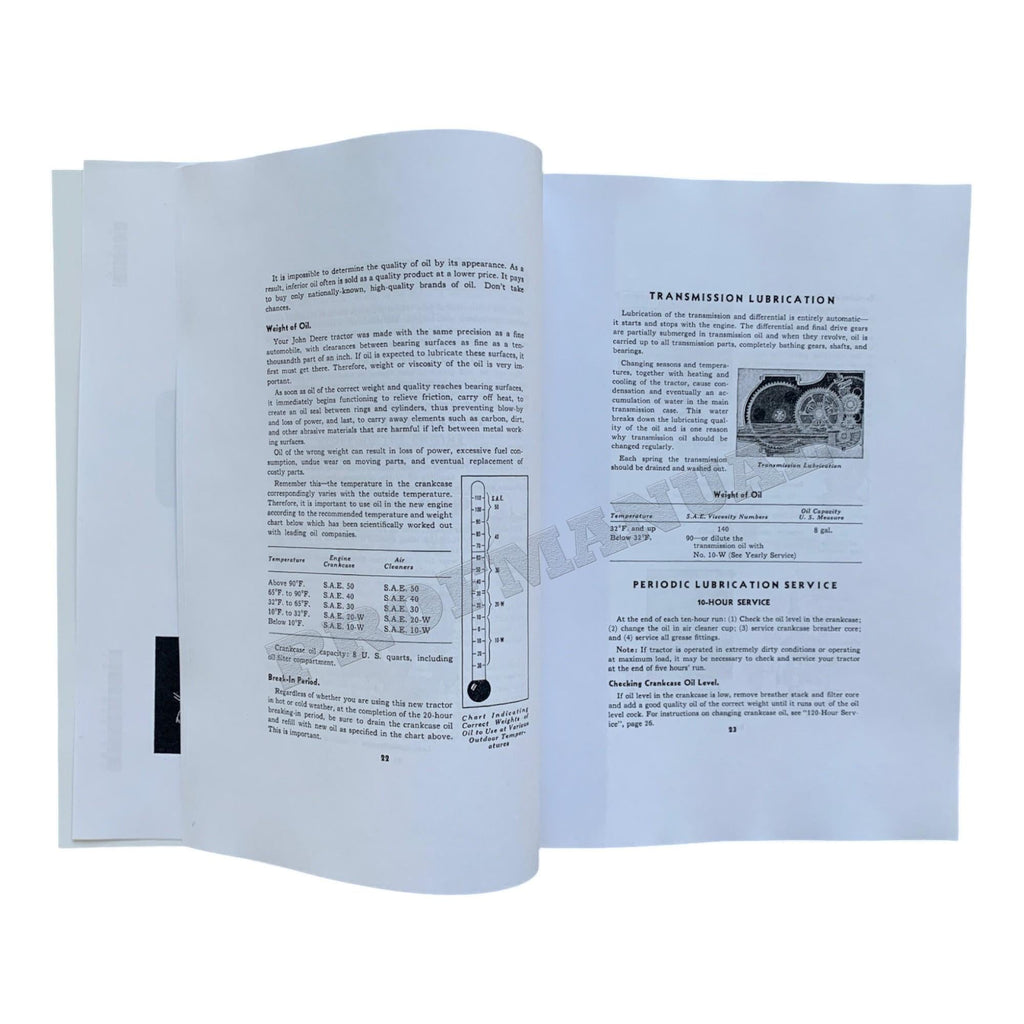 MANUAL DEL OPERADOR DEL TRACTOR JOHN DEERE 477000-583999