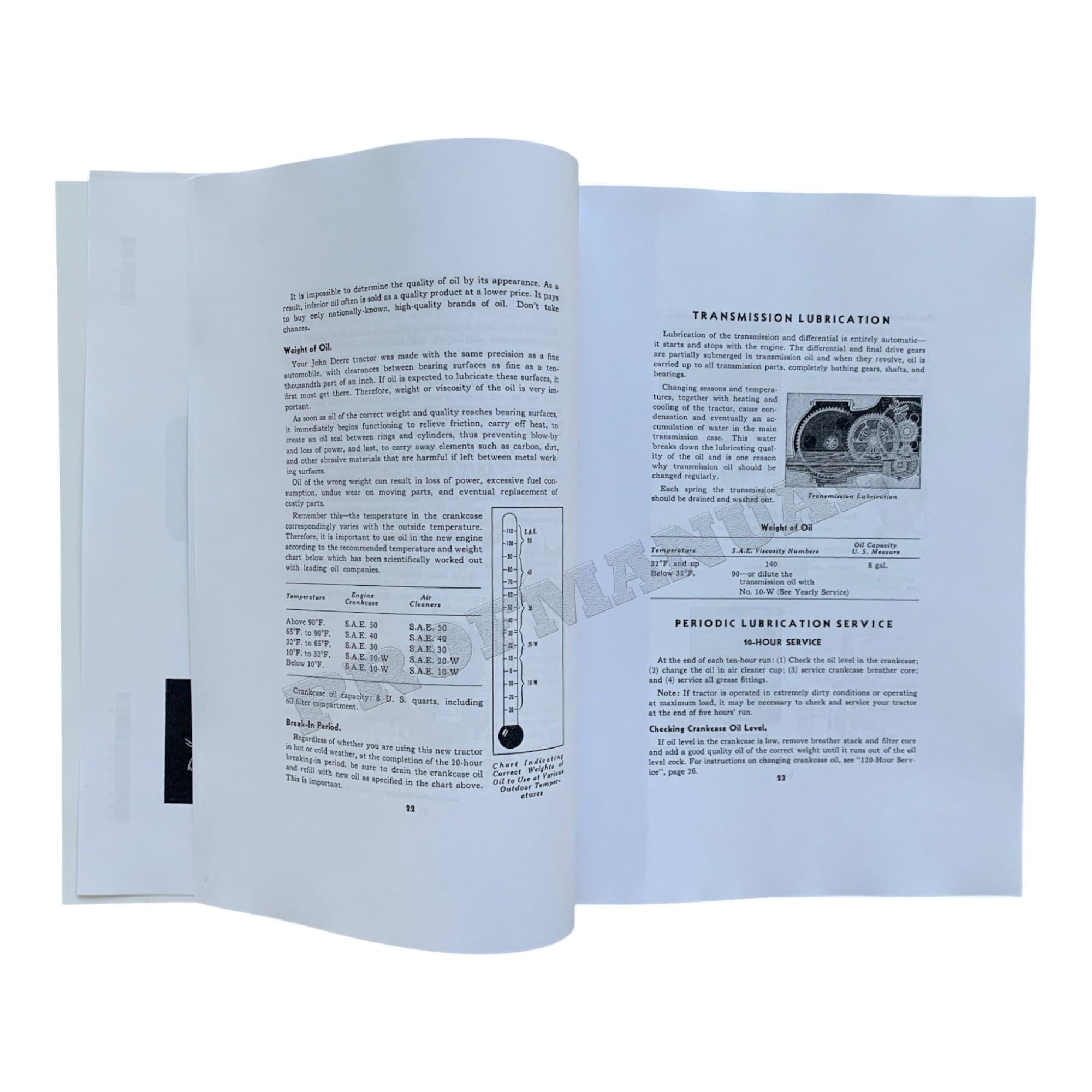MANUAL DEL OPERADOR DEL TRACTOR JOHN DEERE 477000-583999