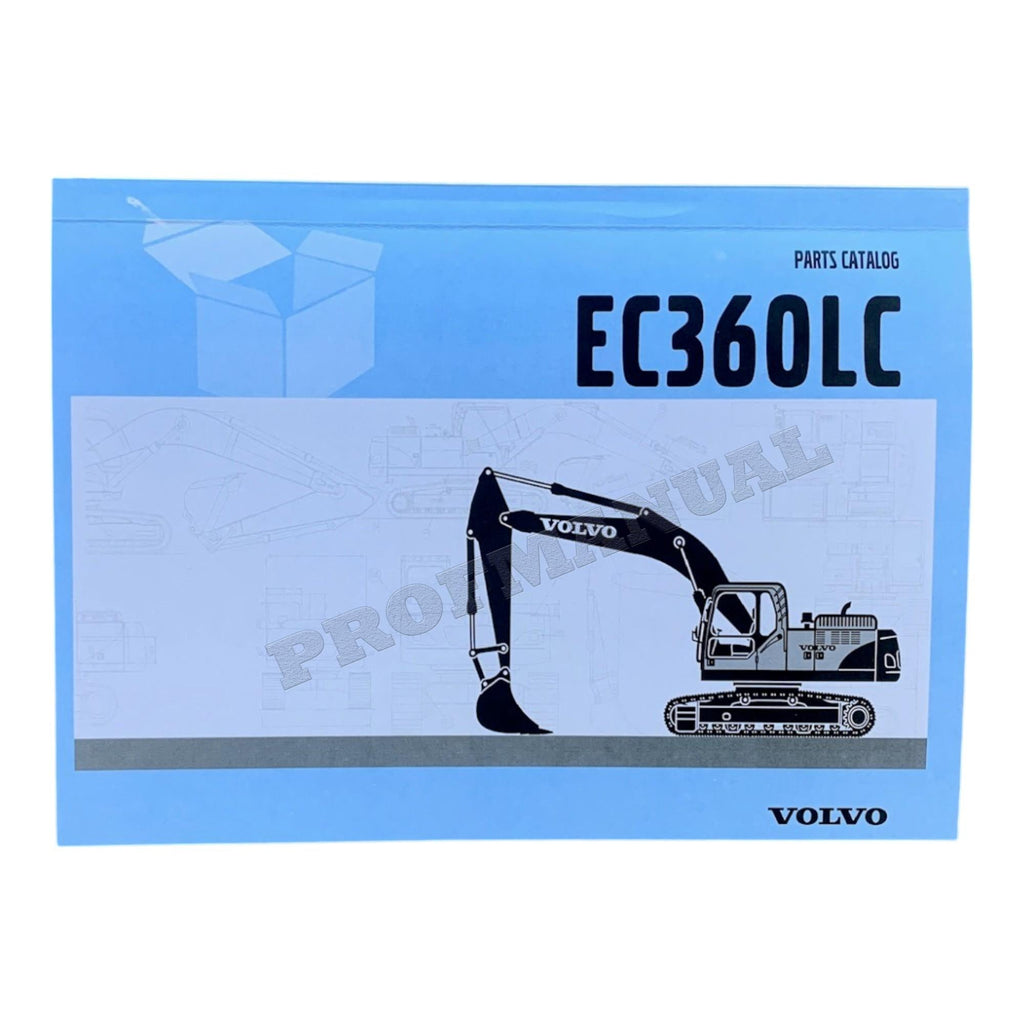 VOLVO EC360 LC EXCAVATOR Parts Catalog Hard Copy Manual