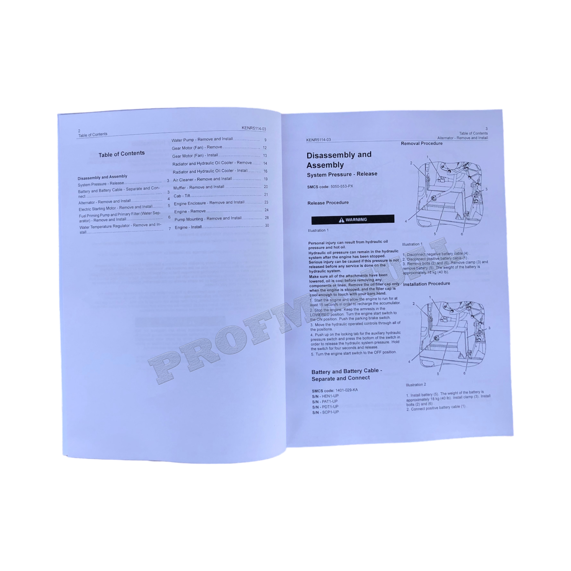 Manual de servicio del motor Caterpillar 3044C Desmontaje Montaje + suplemento
