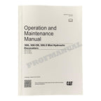 Manual del operador de la miniexcavadora hidráulica Caterpillar 306, 306 CR y 306.5