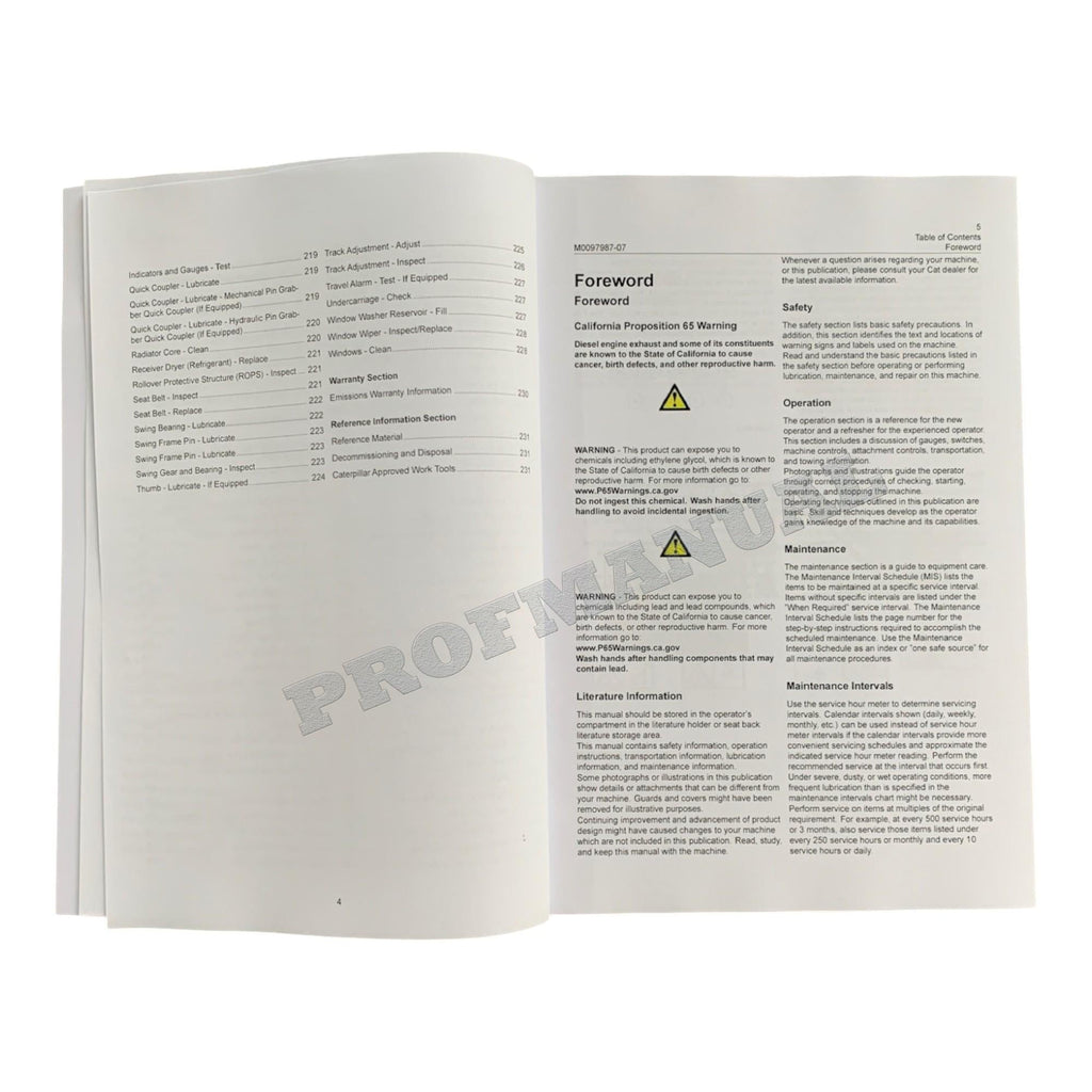Manual del operador de la miniexcavadora hidráulica Caterpillar 306, 306 CR y 306.5
