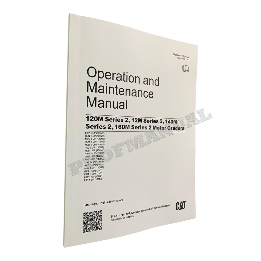 Manual del operador de motoniveladoras Caterpillar Serie 2 120M, 12M, 140M y 160M