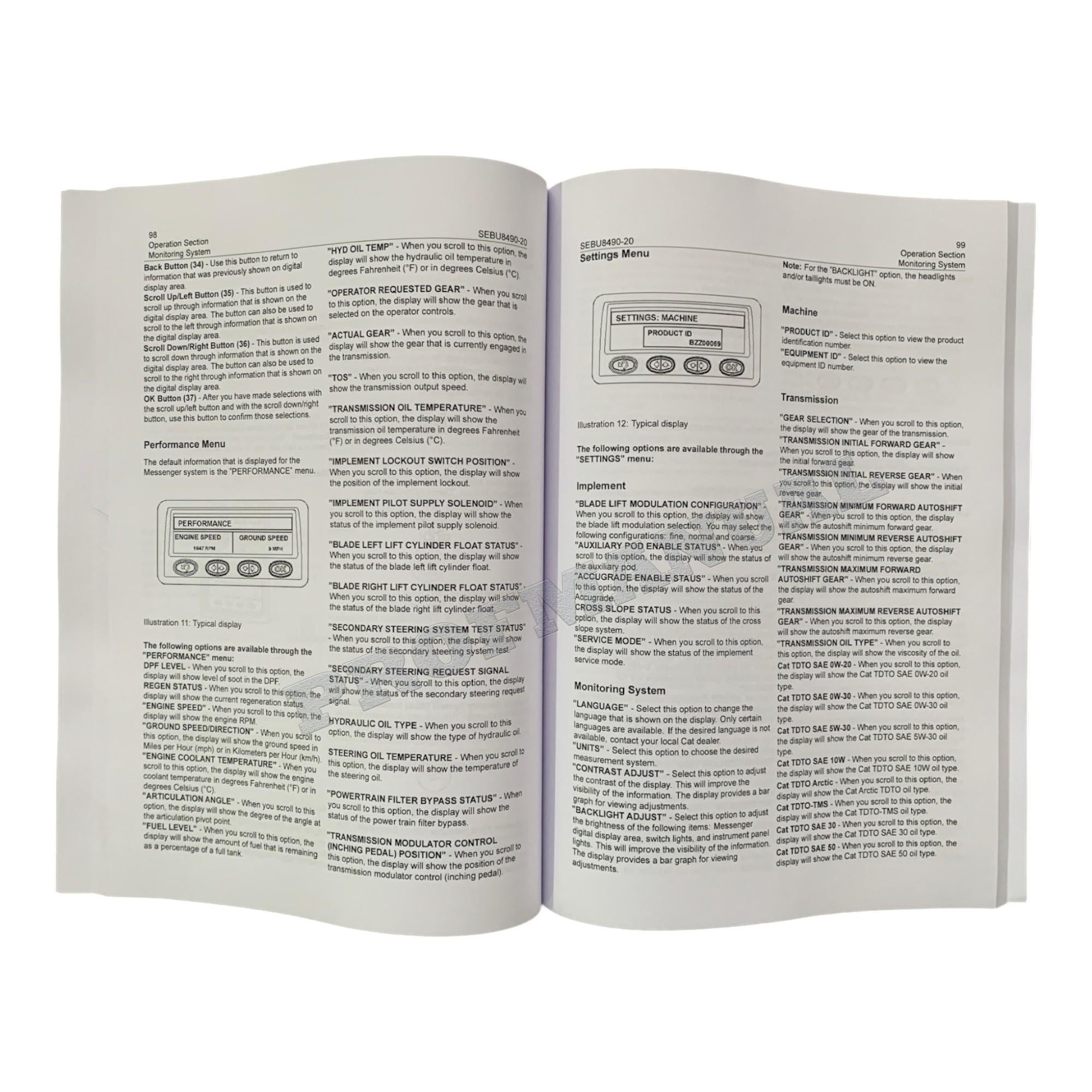 Manual del operador de motoniveladoras Caterpillar Serie 2 120M, 12M, 140M y 160M