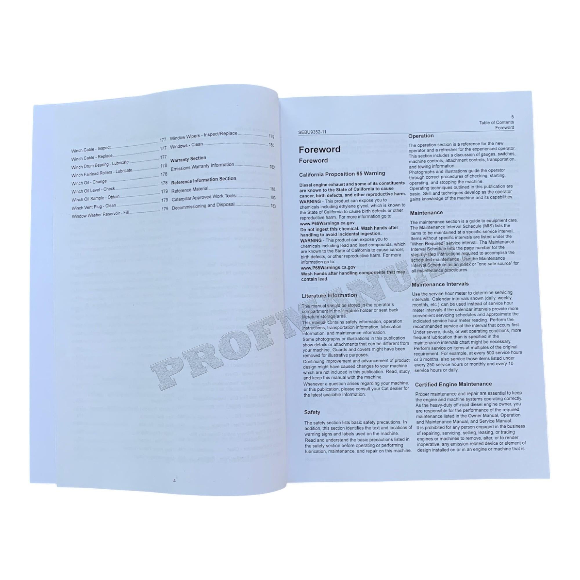 Caterpillar D6K2 D4 Track Type Tractor Operators Maintenance Manual