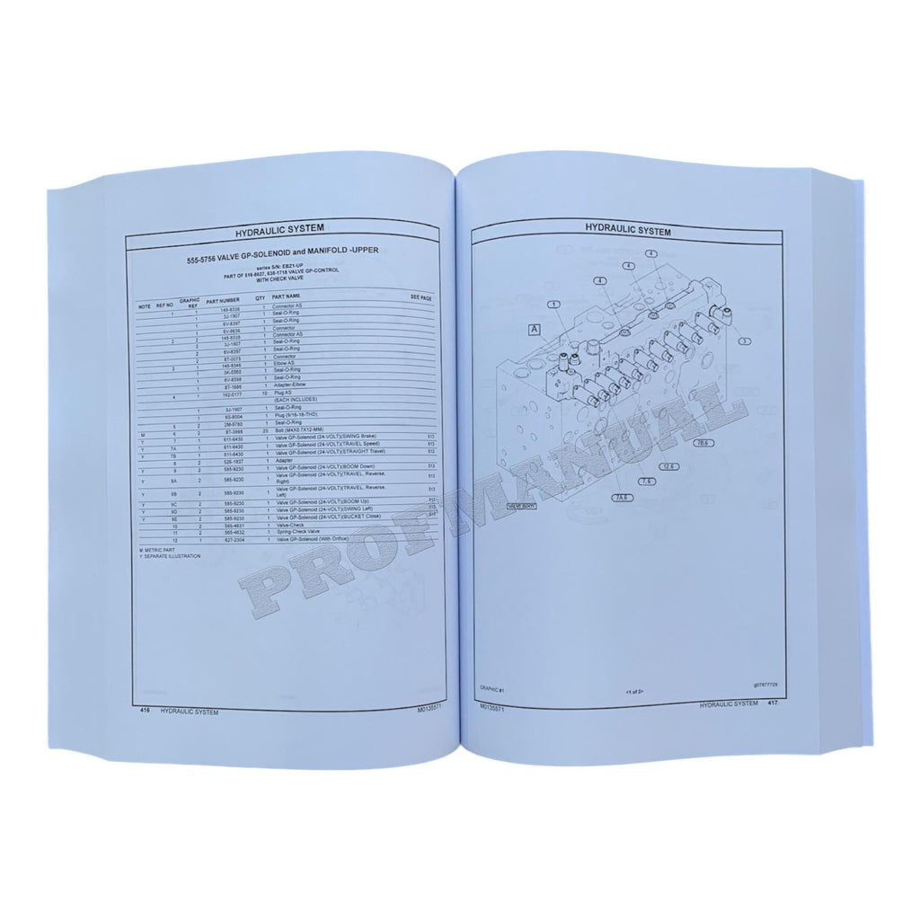 Caterpillar Cat 320 GC Excavator Parts Catalog Manual ser EBZ1-Up J441-Up