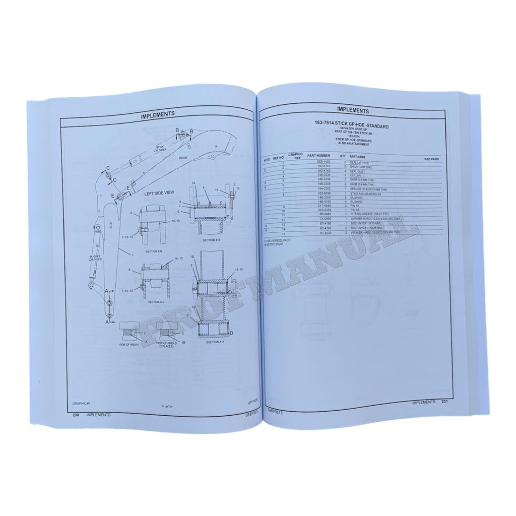 Caterpillar Cat 303.5 Mini Hydraulic Excavator Parts Catalog Manual SEBP3613