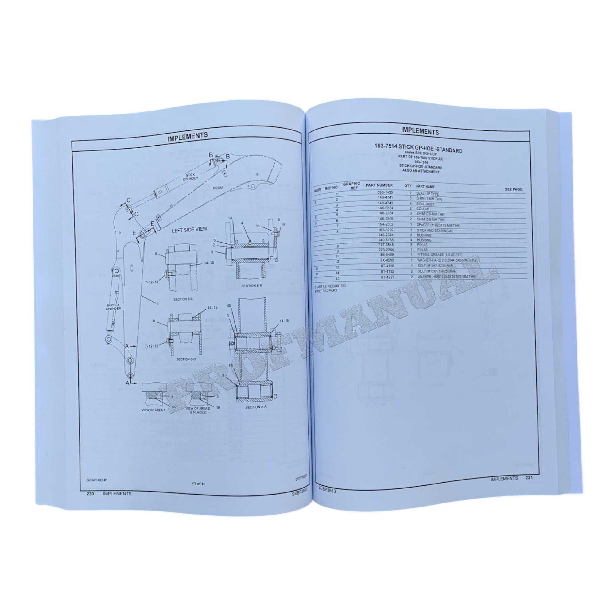 Caterpillar Cat 303.5 Mini Hydraulic Excavator Parts Catalog Manual SEBP3613