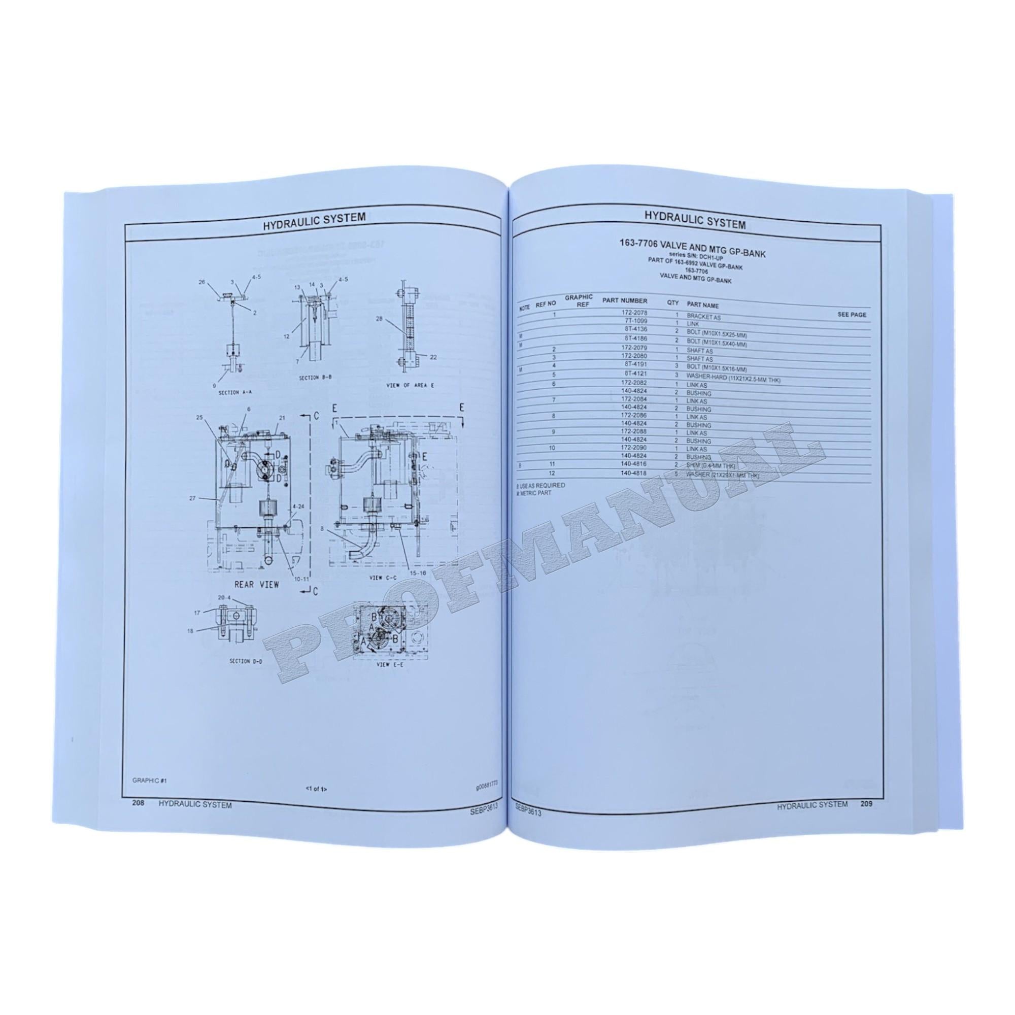 Caterpillar Cat 303.5 Mini Hydraulic Excavator Parts Catalog Manual SEBP3613