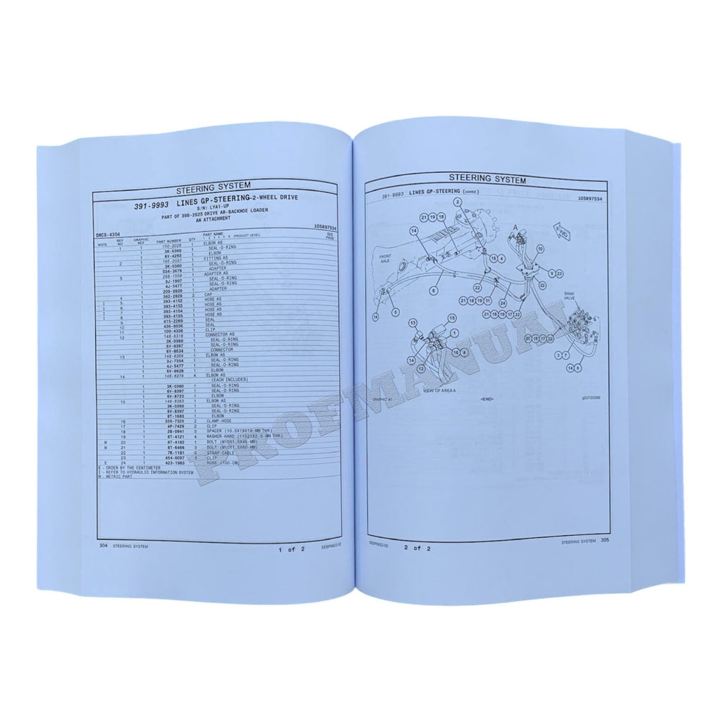 Caterpillar Cat 416F2 Center Pivot Backhoe Loader Parts Catalog Manual SEBP6822