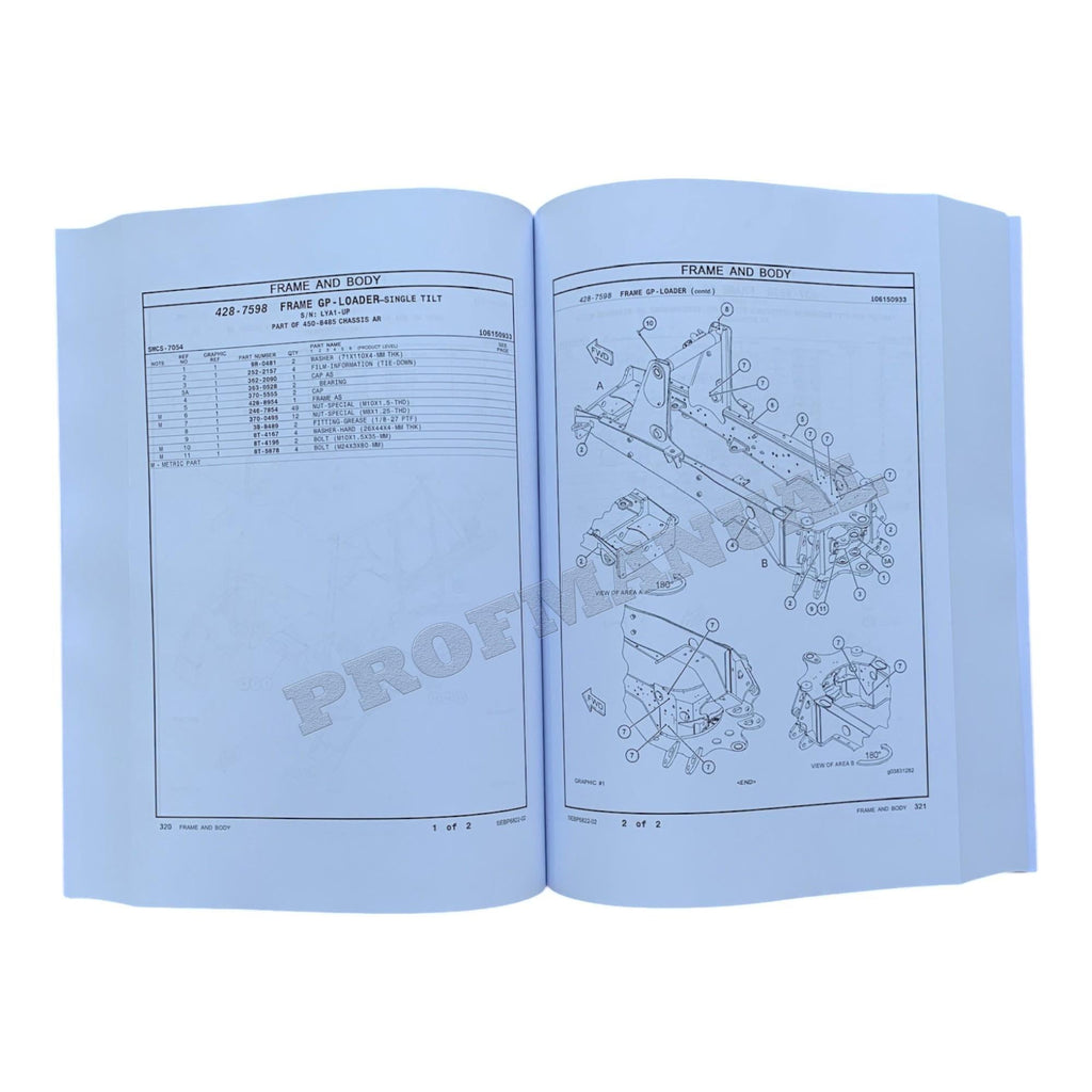 Caterpillar Cat 416F2 Center Pivot Backhoe Loader Parts Catalog Manual SEBP6822