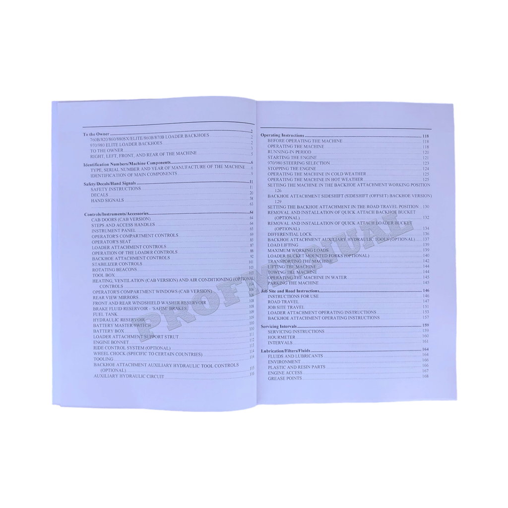Terex 820 860 880 SX 970 980 ELITE TX760B LOADER OPERATORS MANUAL