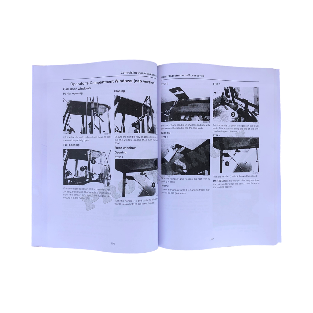Terex 820 860 880 SX 970 980 ELITE TX760B LOADER OPERATORS MANUAL