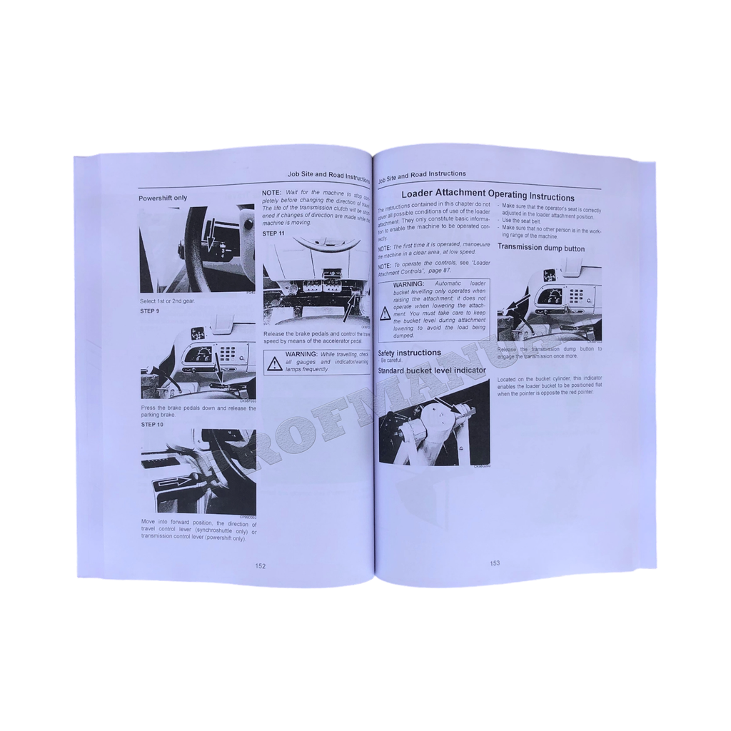 Terex 820 860 880 SX 970 980 ELITE TX760B LOADER OPERATORS MANUAL