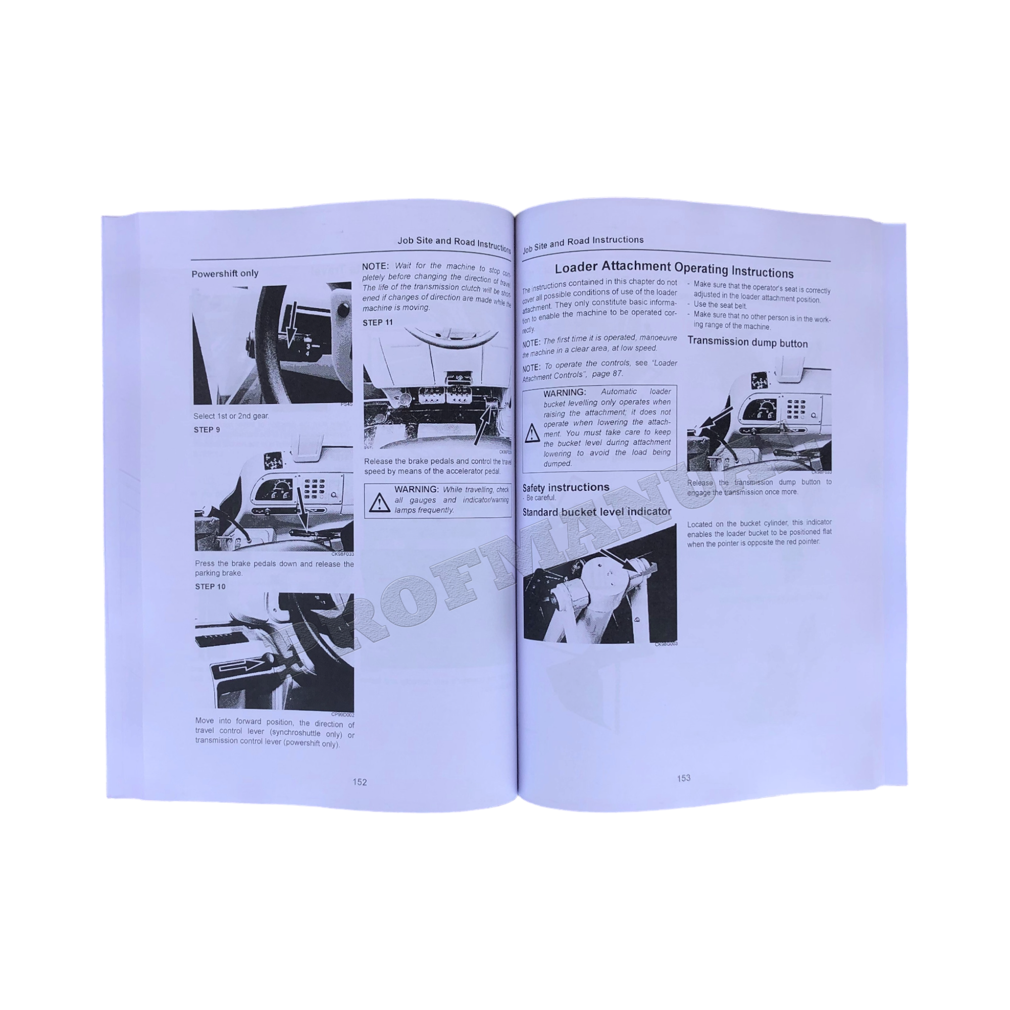 Terex TX760B TX860B TX870B TX890X Backhoe LOADER OPERATORS MANUAL
