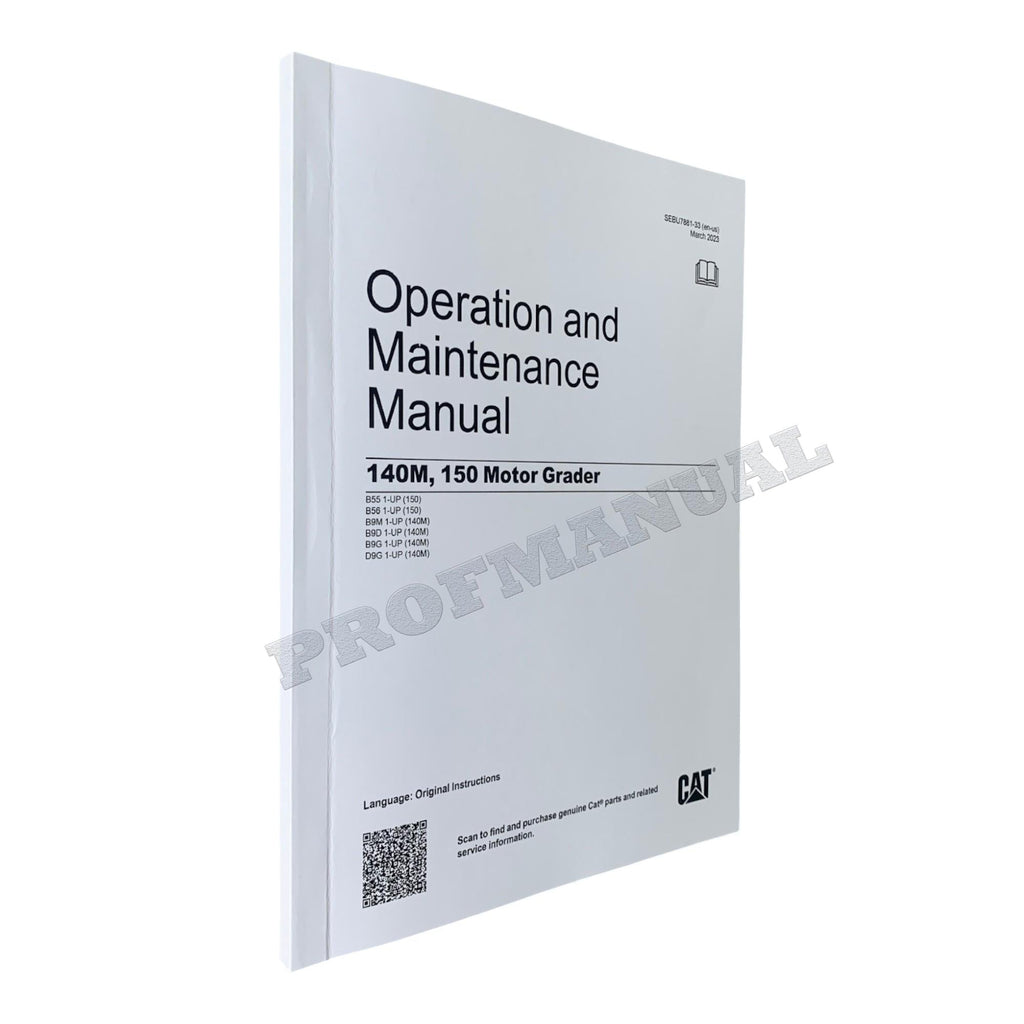 Manual de mantenimiento del operador de la motoniveladora Caterpillar 140M 150