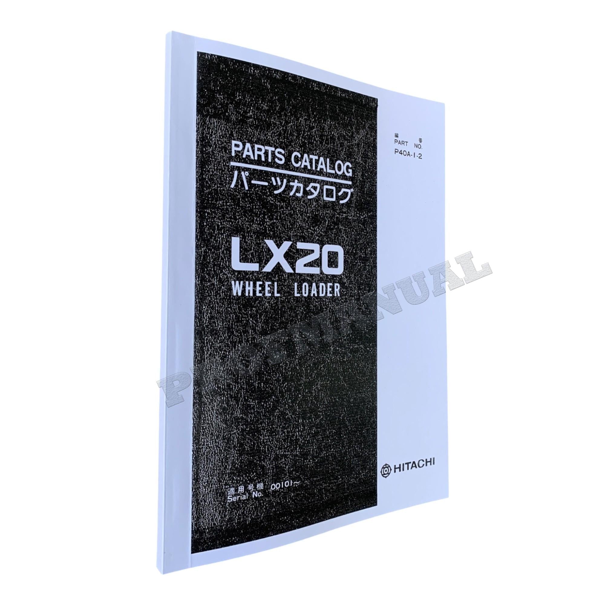 HITACHI LX20 WHEEL LOADER PARTS CATALOG MANUAL SER 0101-