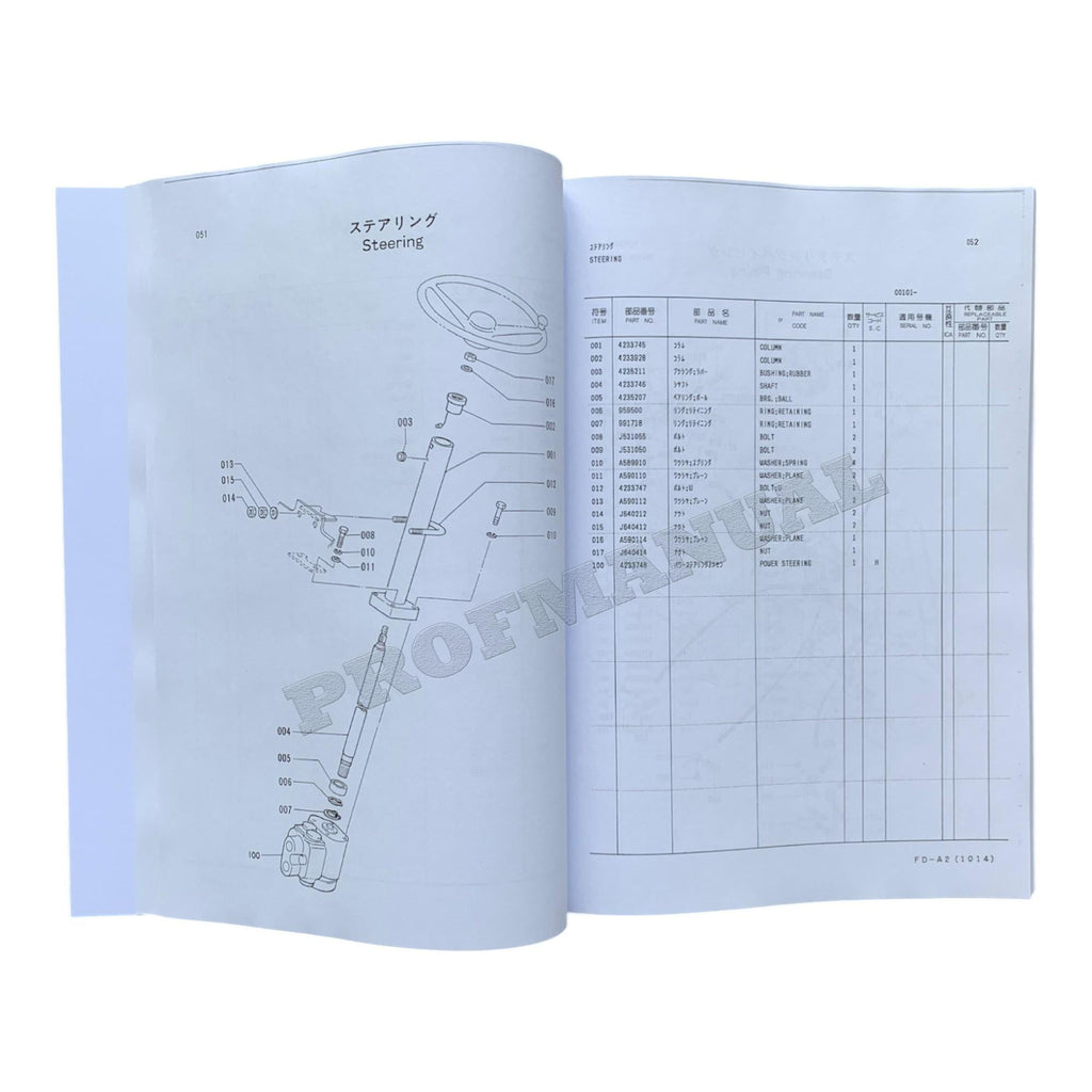 HITACHI LX20 WHEEL LOADER PARTS CATALOG MANUAL SER 0101-