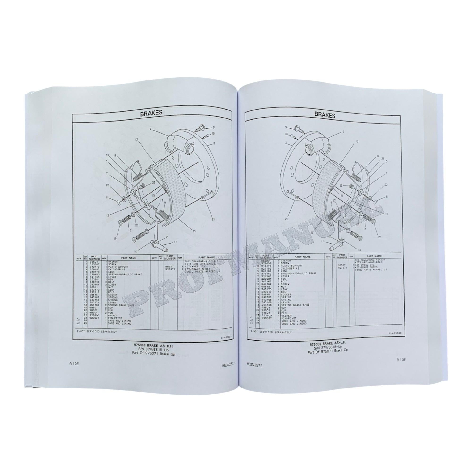 Catálogo de piezas de montacargas Caterpillar Cat V60E V70E V80E Manual HEBN2572
