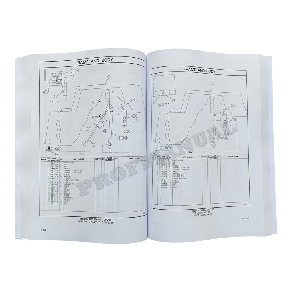 Catálogo de piezas de montacargas Caterpillar Cat V60E V70E V80E Manual HEBN2572