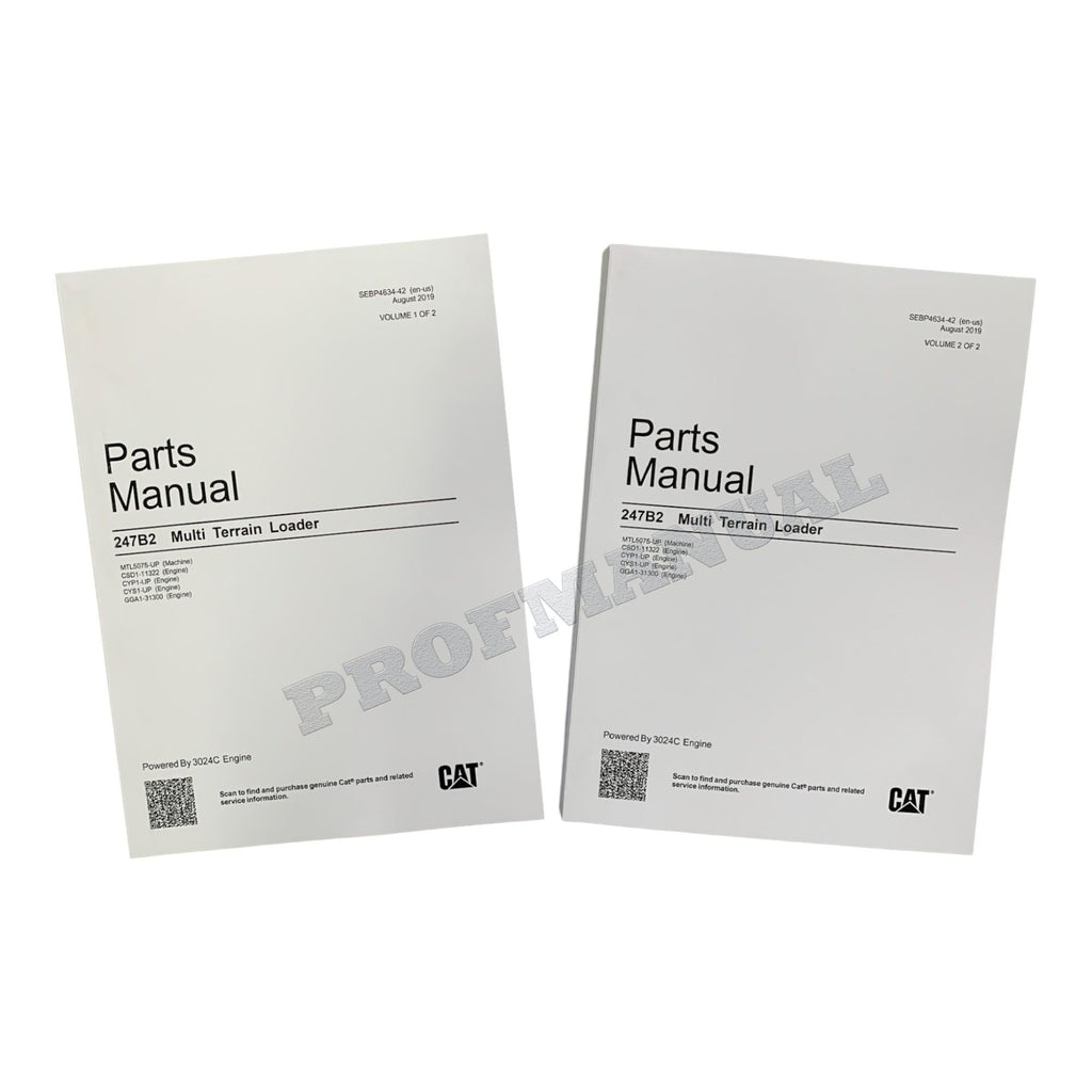 Caterpillar Cat 247B2 Multi Terrain Loader Parts Catalog Manual SEBP4634