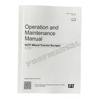 Manual de mantenimiento del operador de mototraílla Caterpillar 627F