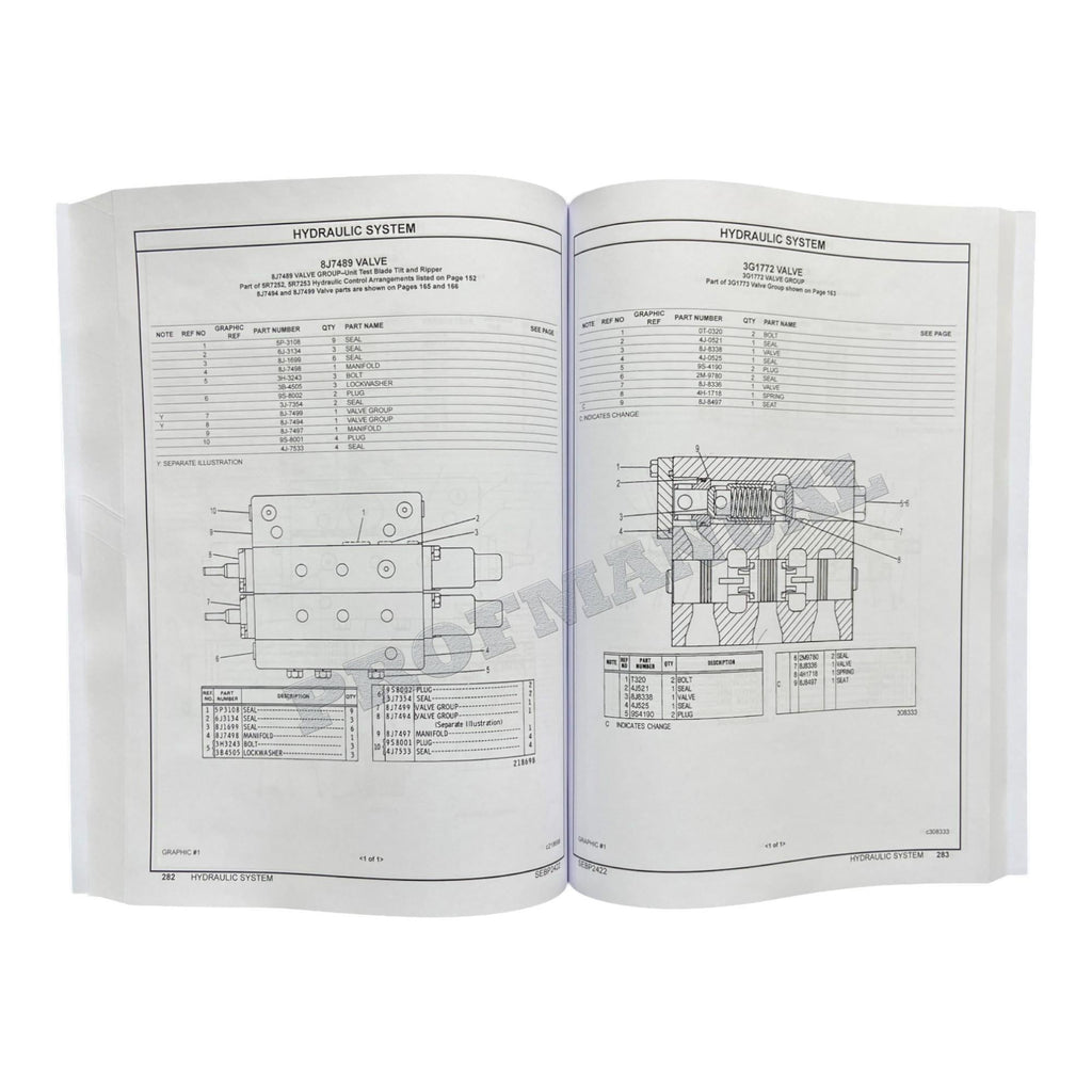 Caterpillar Cat D7G Tractor Military Parts Catalog Manual ser 3ZD1-Up