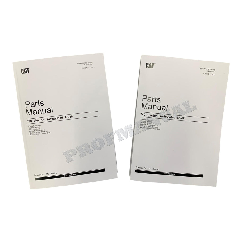 Caterpillar Cat 740 Ejector Articulated Truck Parts Catalog Manual