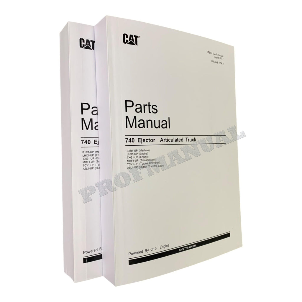 Caterpillar Cat 740 Ejector Articulated Truck Parts Catalog Manual