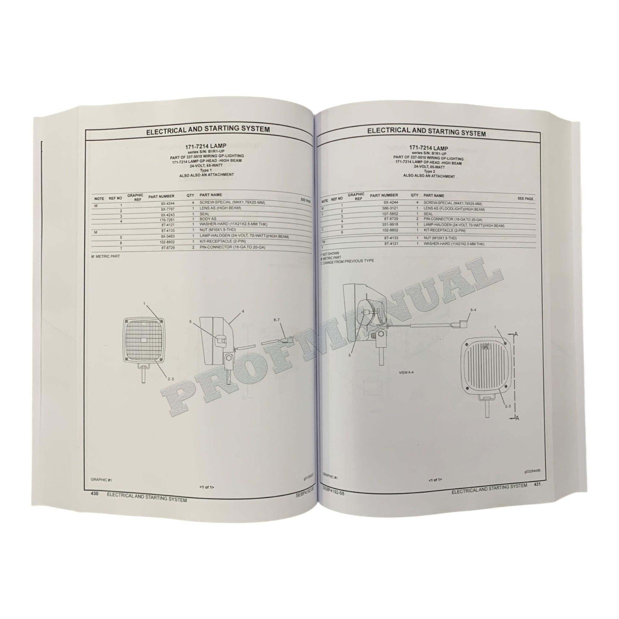 Caterpillar Cat 740 Ejector Articulated Truck Parts Catalog Manual
