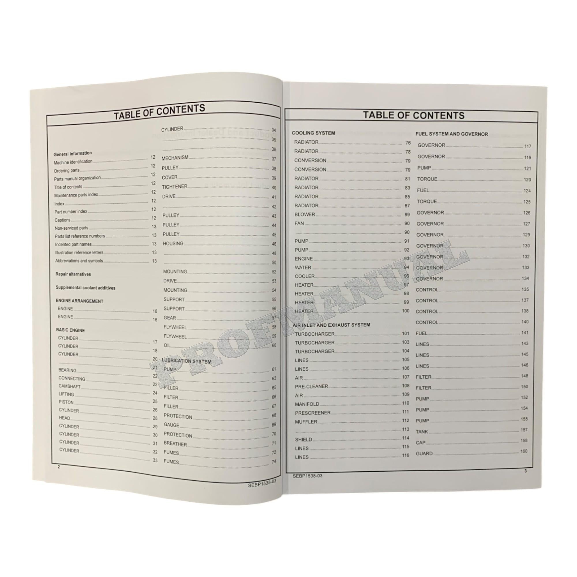 Caterpillar Cat D4H D4H LGP Tractor Power Shift Parts Catalog Manual SEBP1538